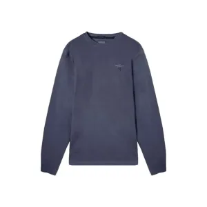 Aeronautica Militare Men's Cotton Jersey Blue Long Sleeve T-shirt