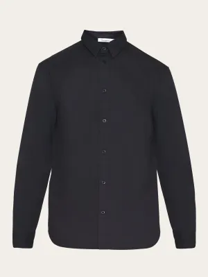 ALF regular crispy cotton shirt - GOTS/Vegan - Black Jet Knowledge Cotton