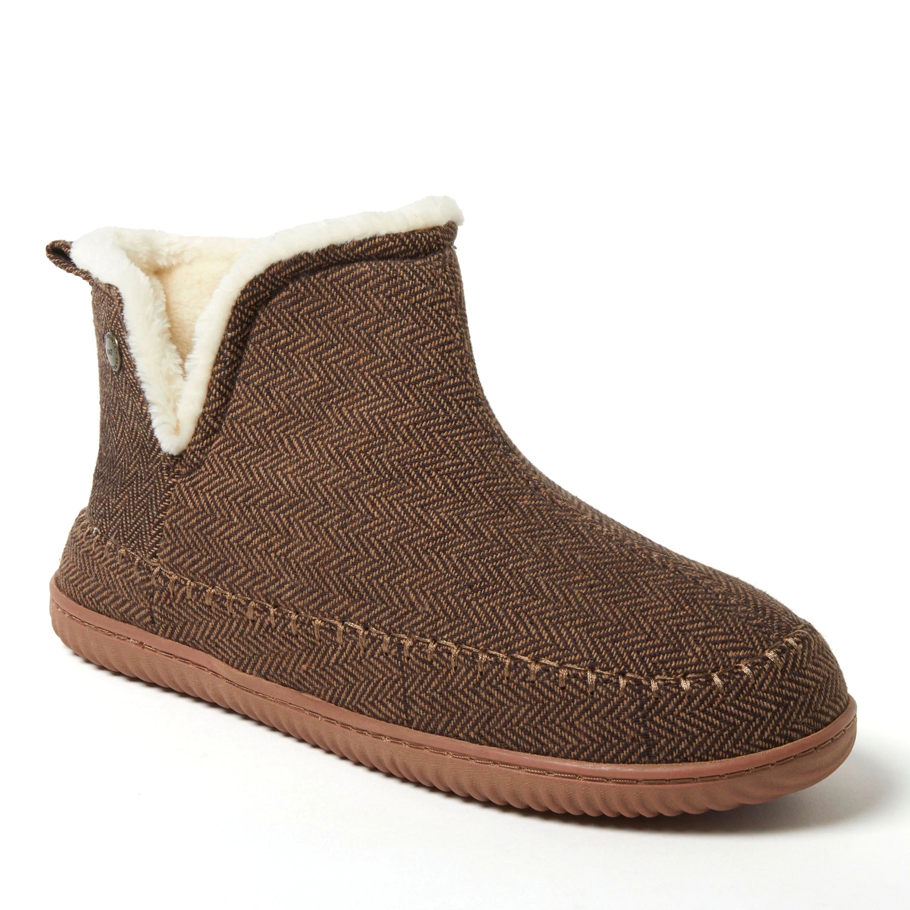 Alpine by Dearfoams Mens Brixen Bootie Slipper