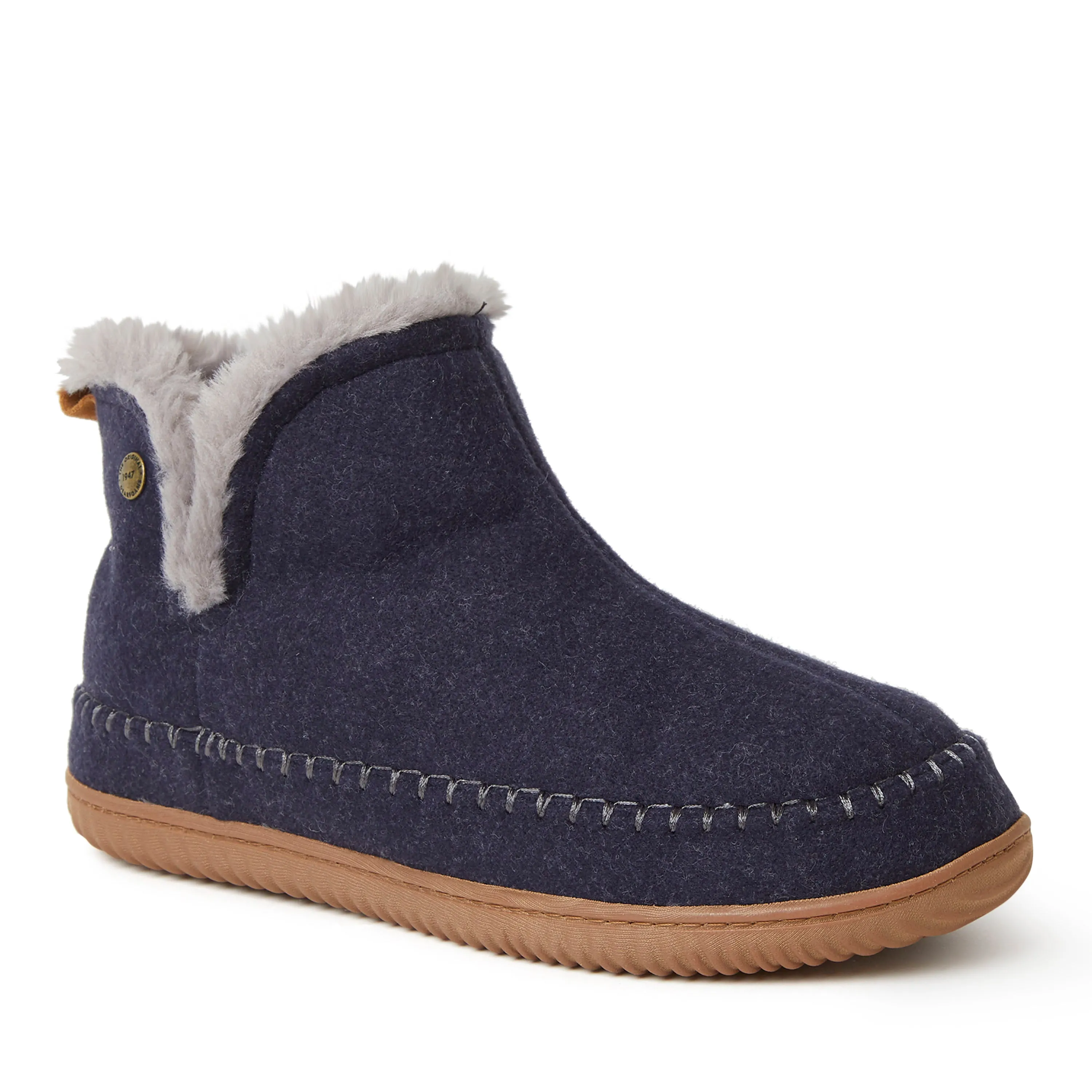 Alpine by Dearfoams Mens Brixen Bootie Slipper