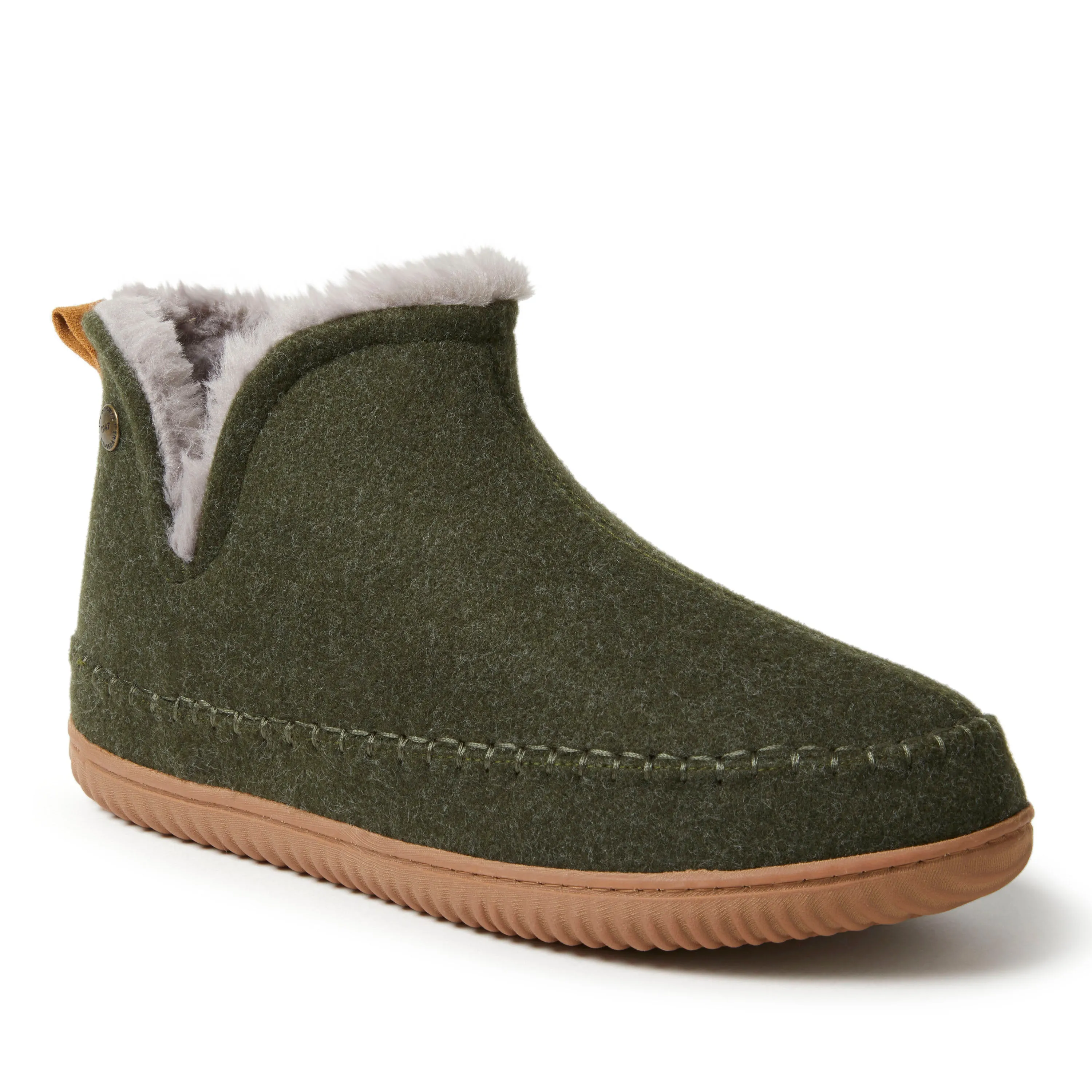 Alpine by Dearfoams Mens Brixen Bootie Slipper