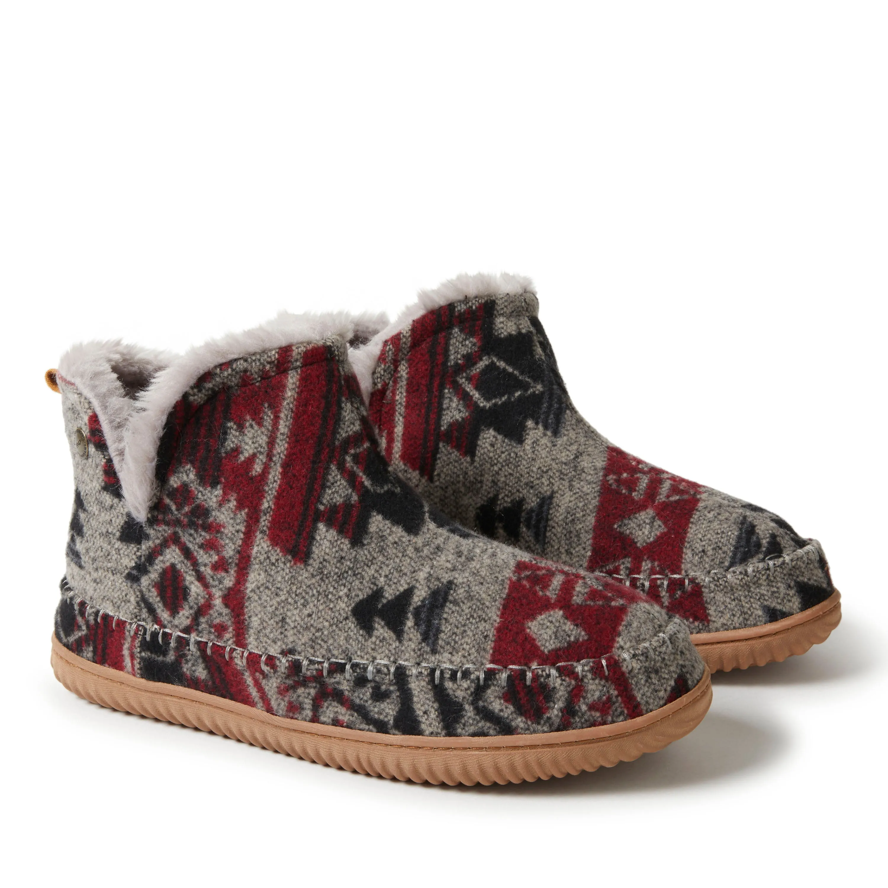 Alpine by Dearfoams Mens Brixen Bootie Slipper