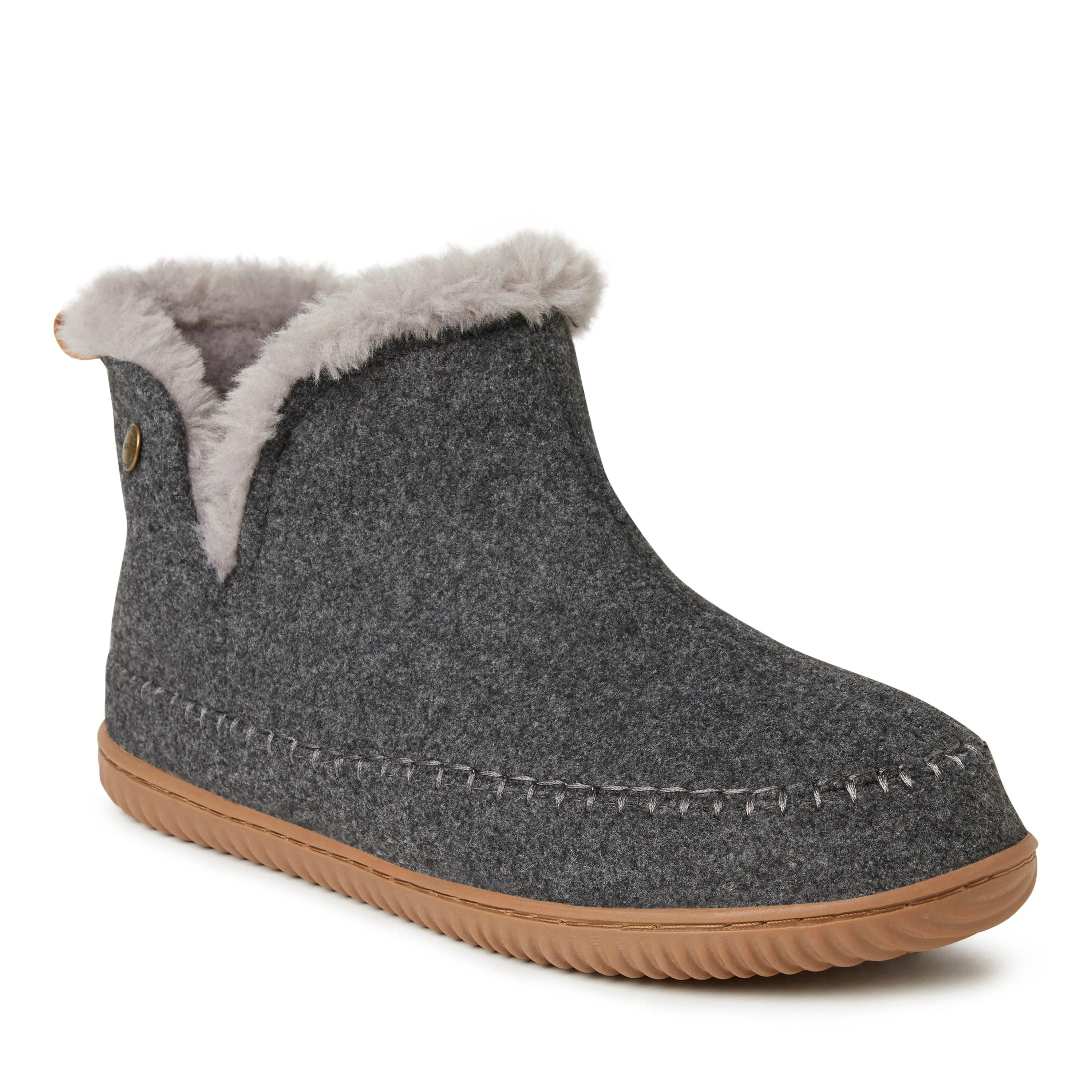 Alpine by Dearfoams Mens Brixen Bootie Slipper
