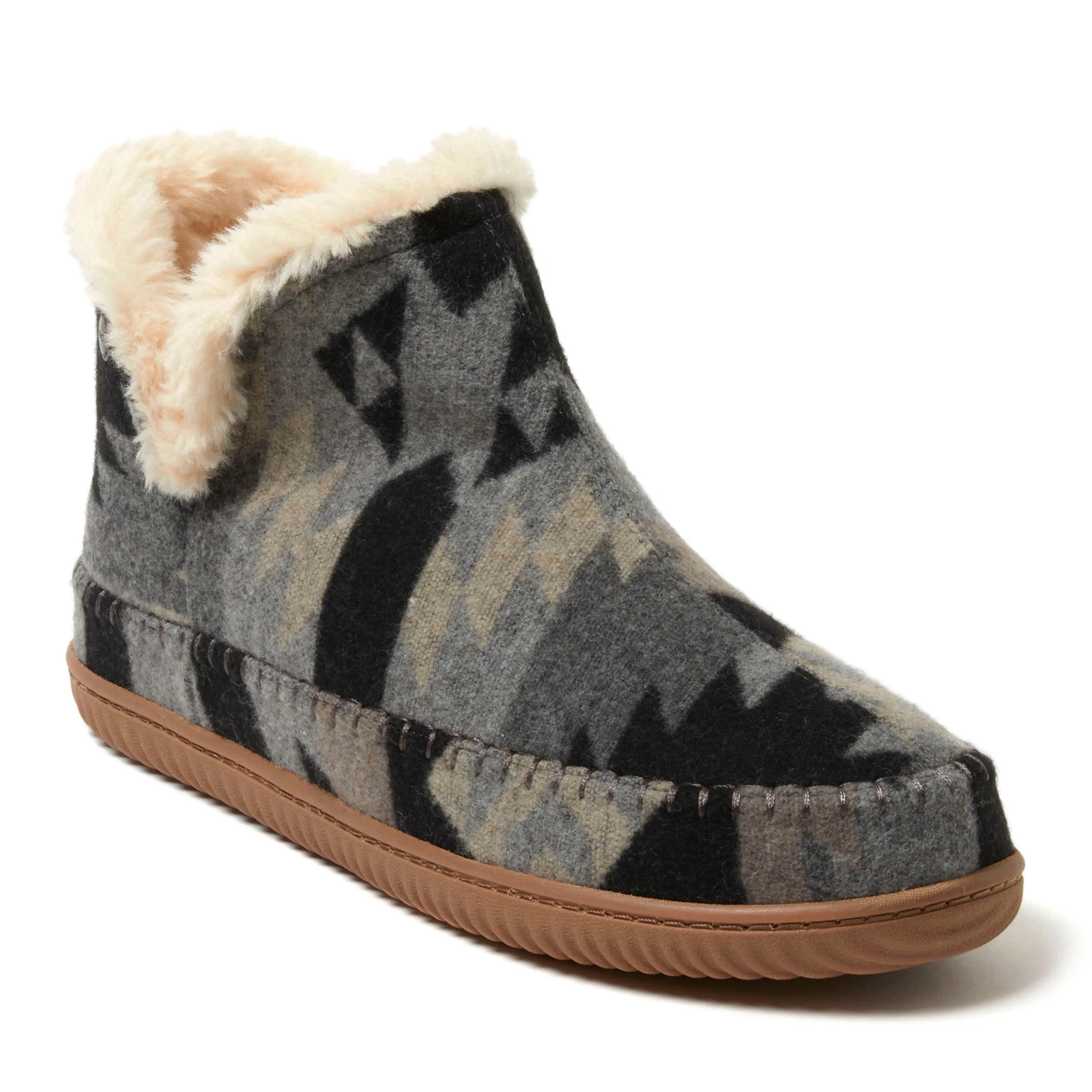 Alpine by Dearfoams Mens Brixen Bootie Slipper