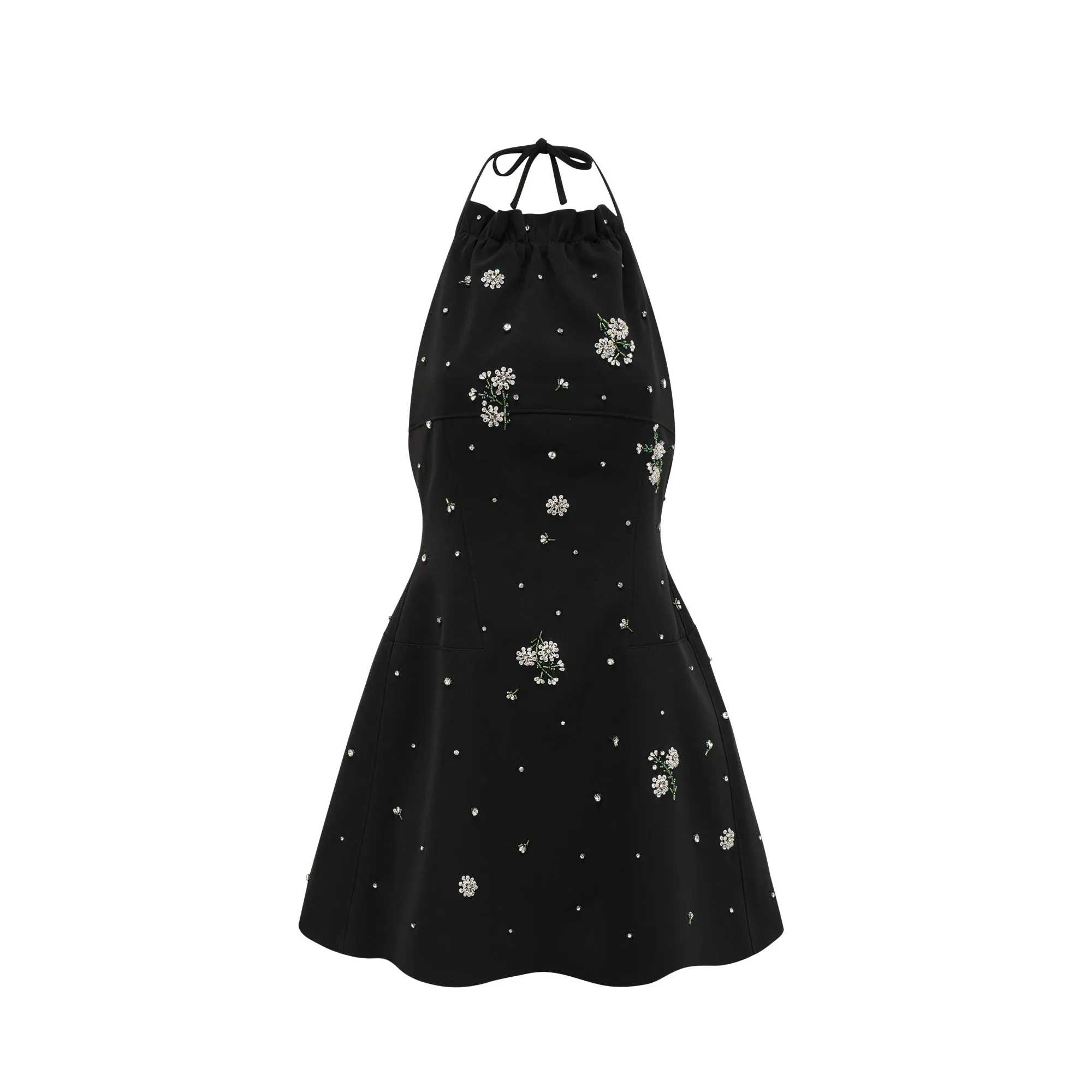 Ariane crystal-embellished scoop-back mini dress Gloria Lanvin