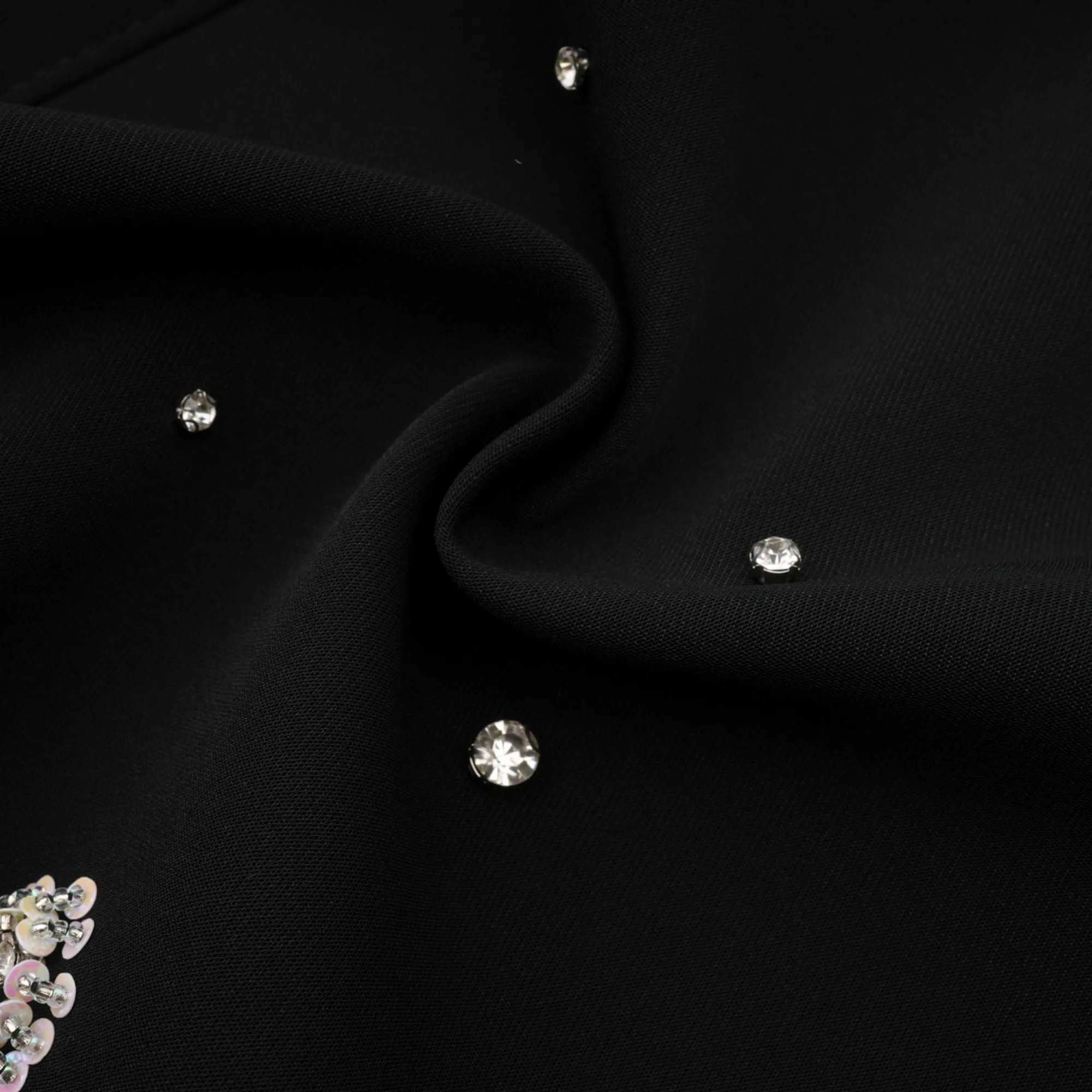 Ariane crystal-embellished scoop-back mini dress Gloria Lanvin