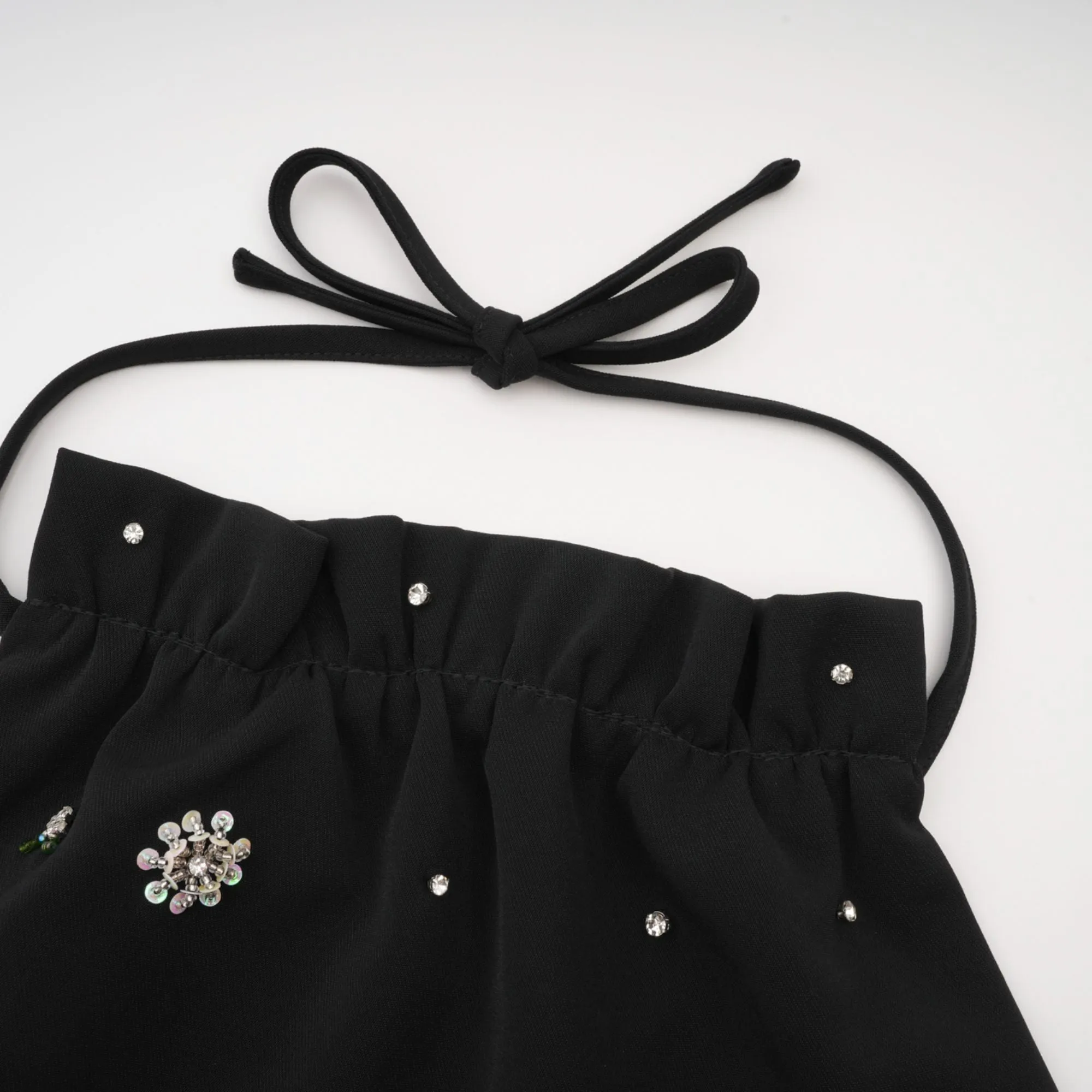 Ariane crystal-embellished scoop-back mini dress Gloria Lanvin