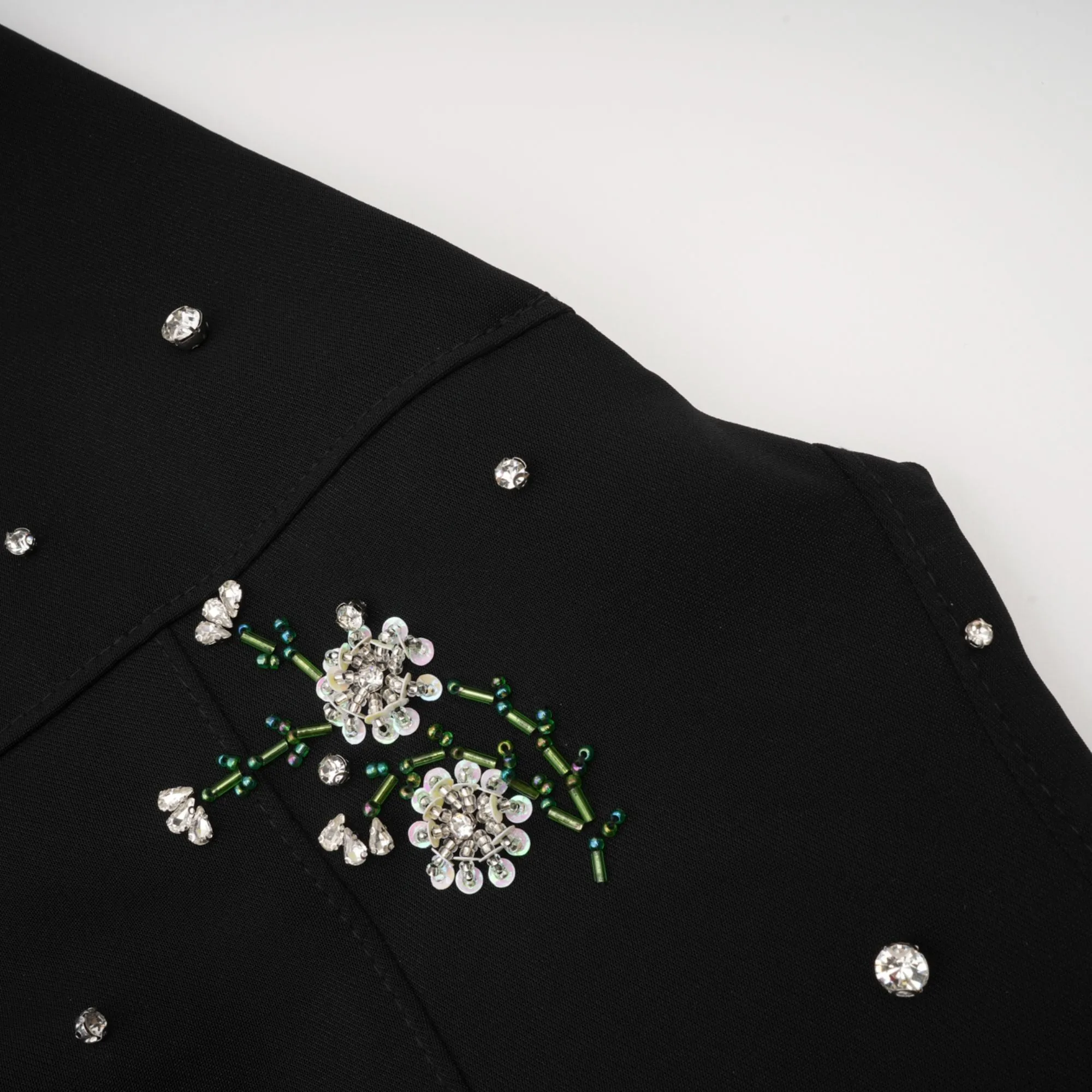 Ariane crystal-embellished scoop-back mini dress Gloria Lanvin
