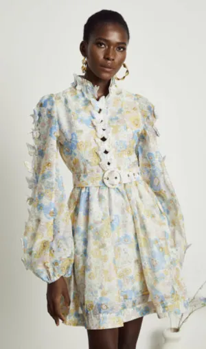 Axelle 3D-butterfly floral-print mini dress Gloria Lanvin