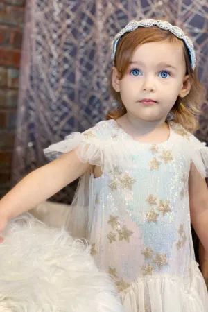 Baby Girls Star Sequin Princess Doll Dress
