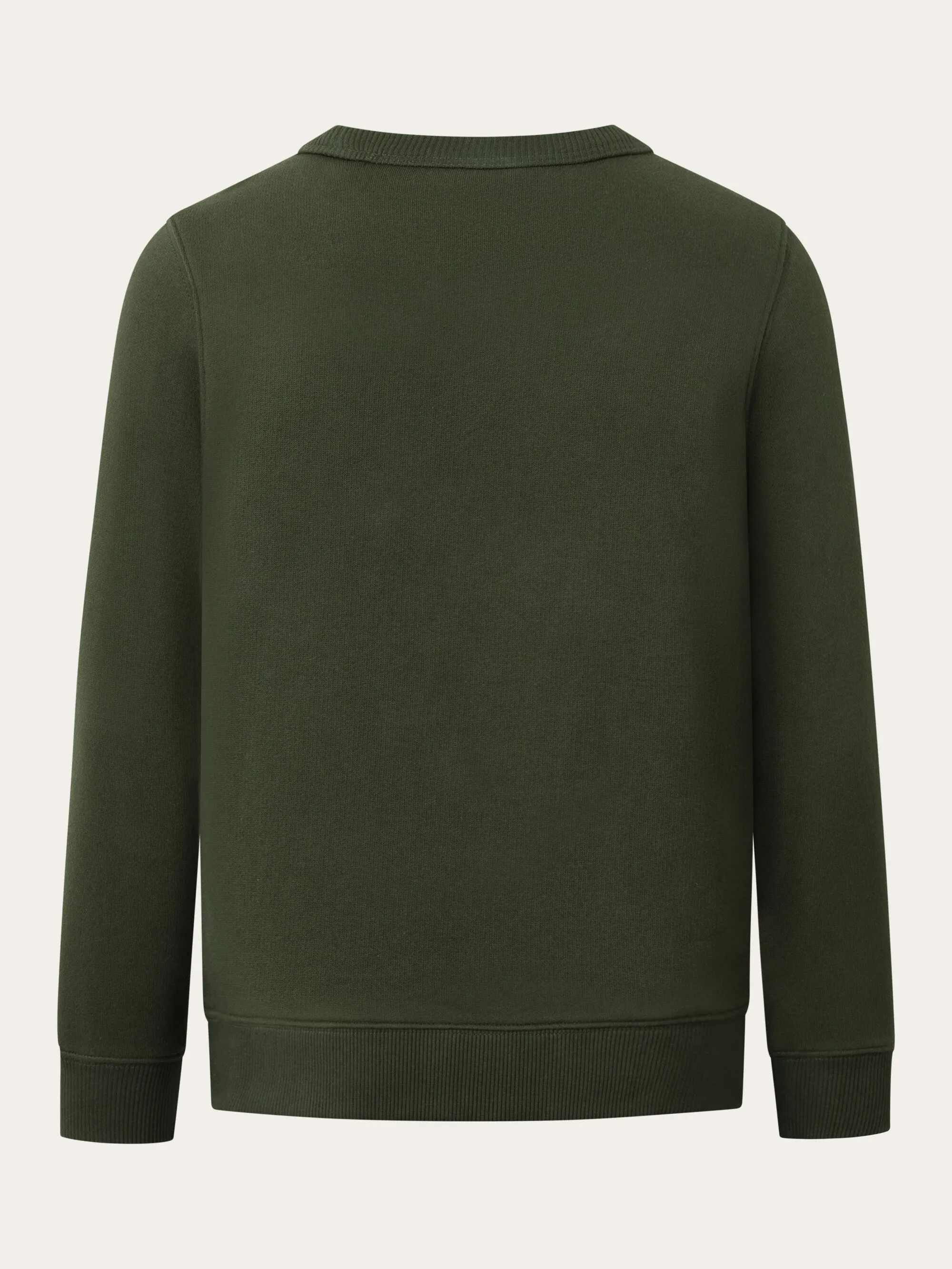Badge crew neck sweat - Forrest Night Knowledge Cotton