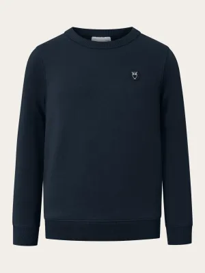 Badge crew neck sweat - Total Eclipse Knowledge Cotton