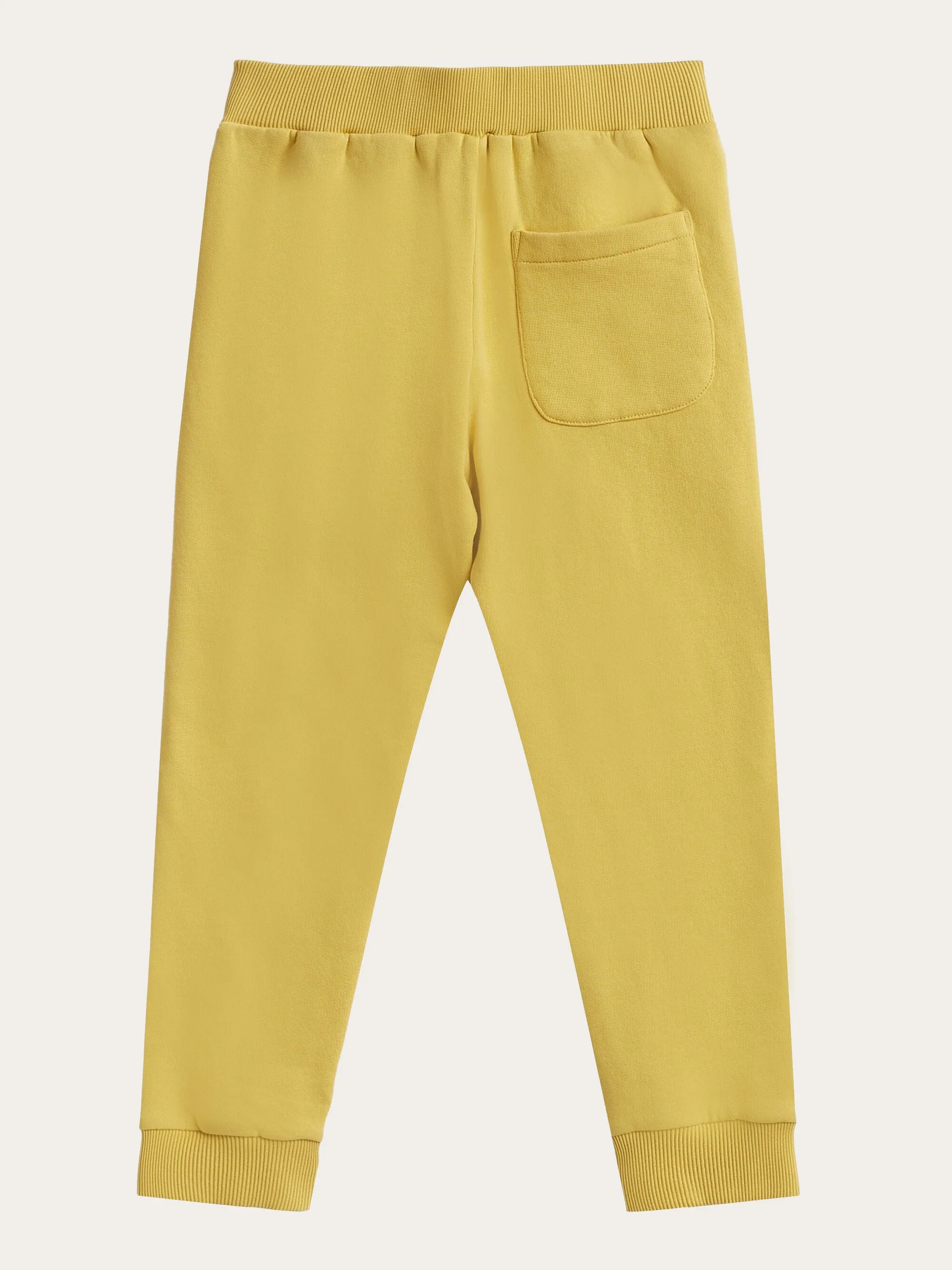 Badge jog pant - Misted Yellow Knowledge Cotton