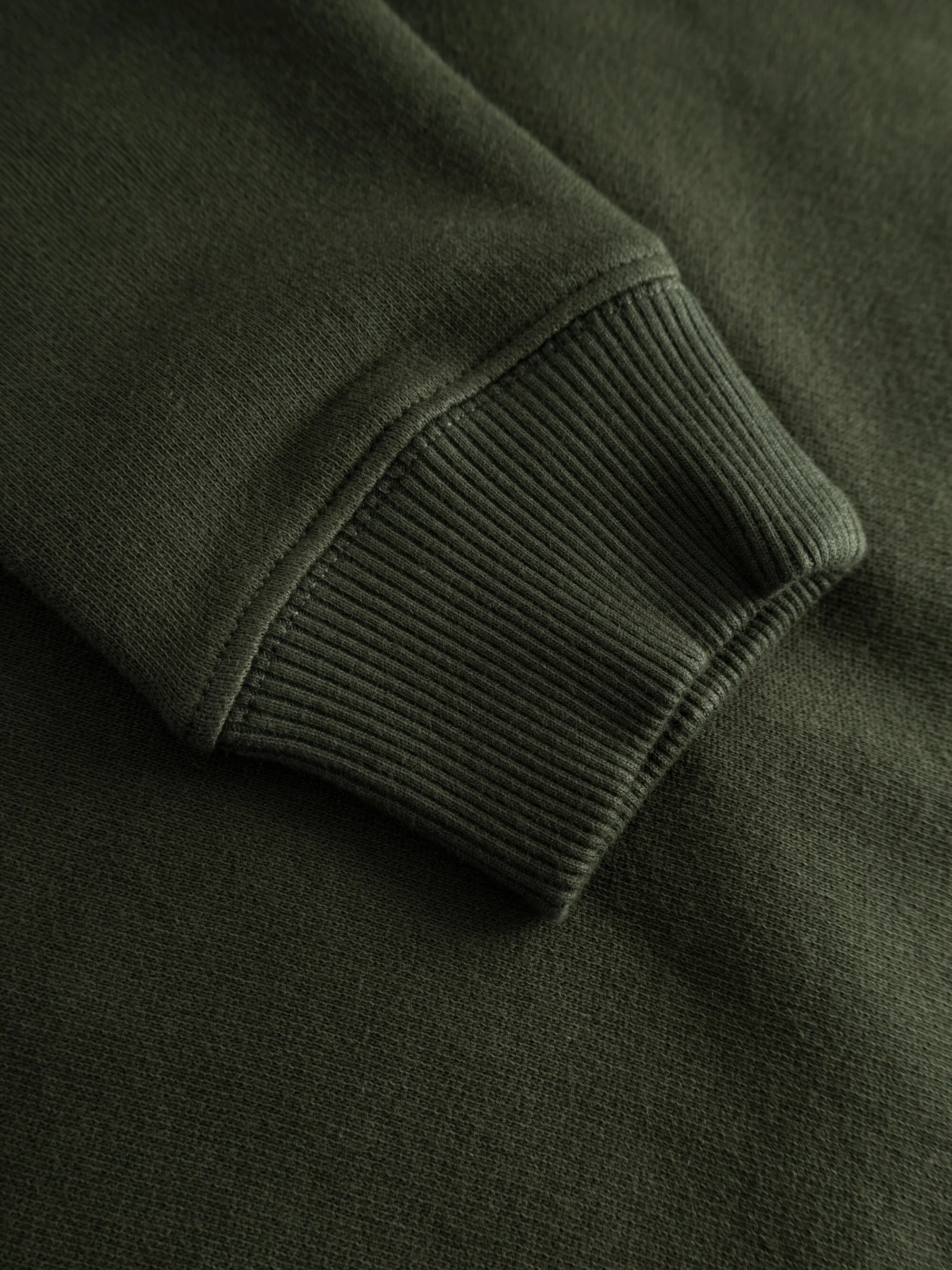 Badge zip hood sweat - Forrest Night Knowledge Cotton