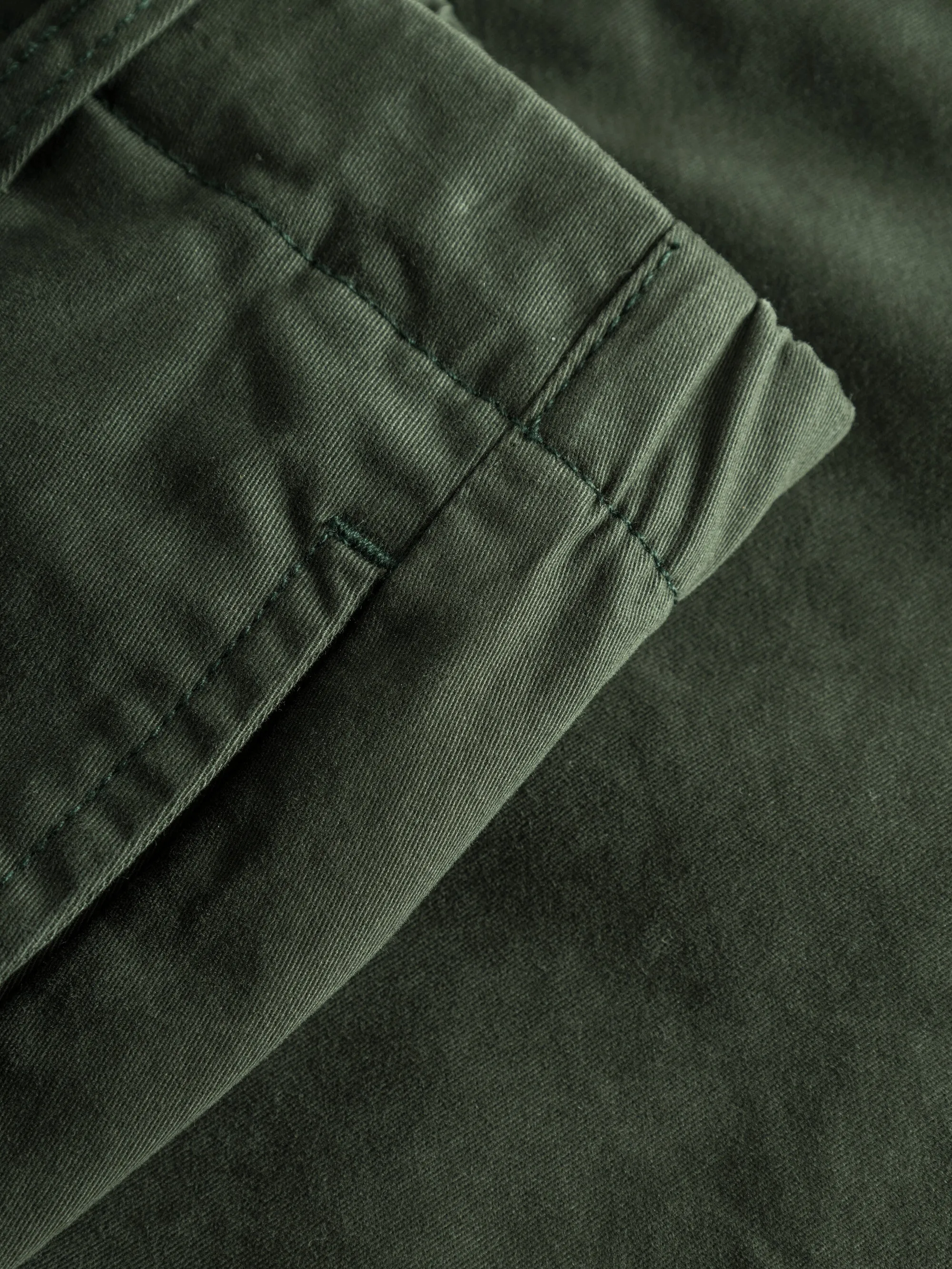 Baggy twill pant belt details - Forrest Night Knowledge Cotton
