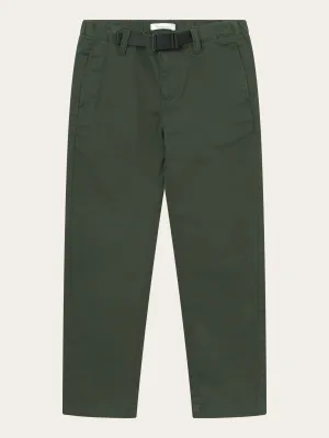 Baggy twill pant belt details - Forrest Night Knowledge Cotton