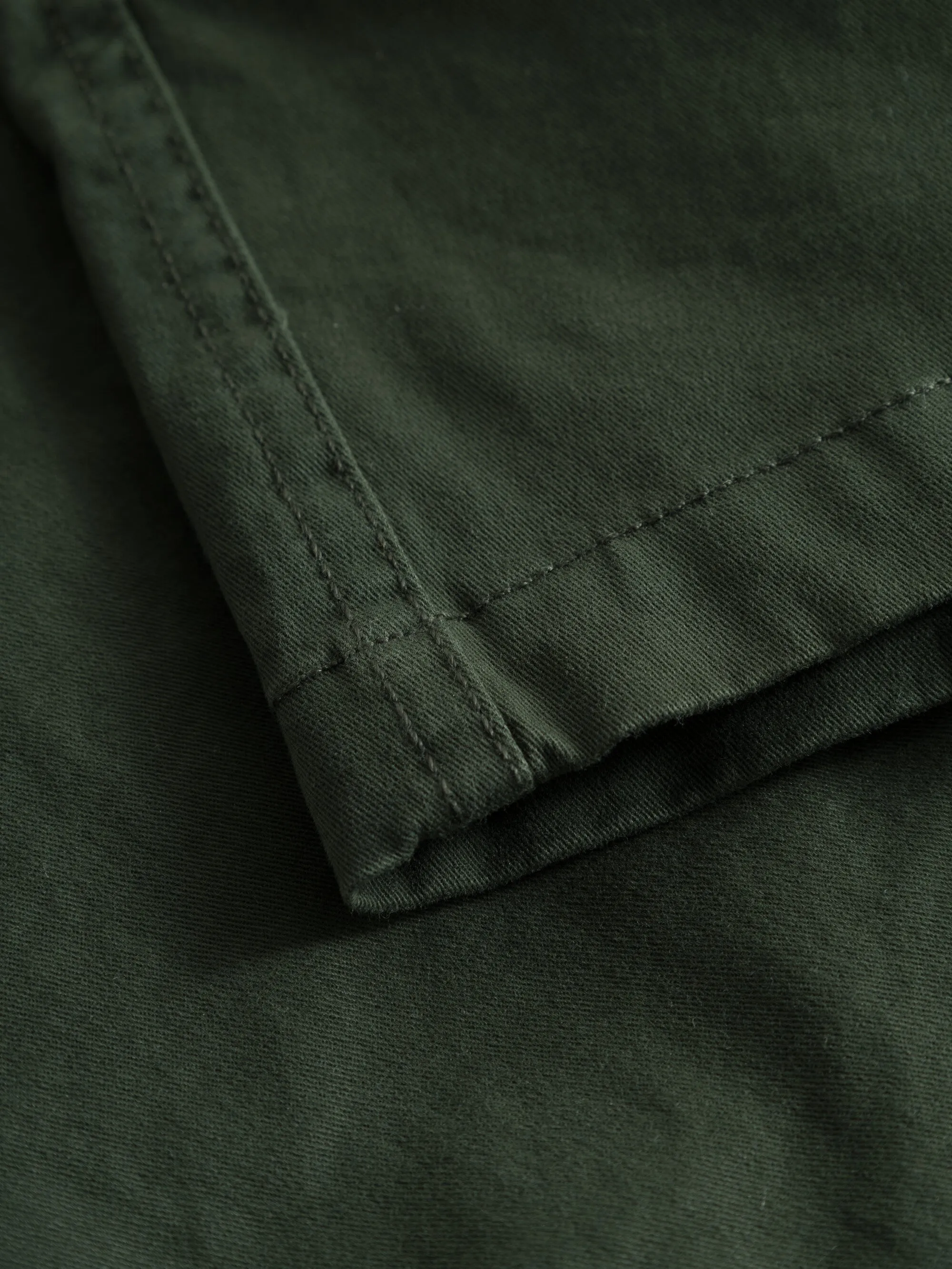 Baggy twill shorts belt details - Forrest Night Knowledge Cotton
