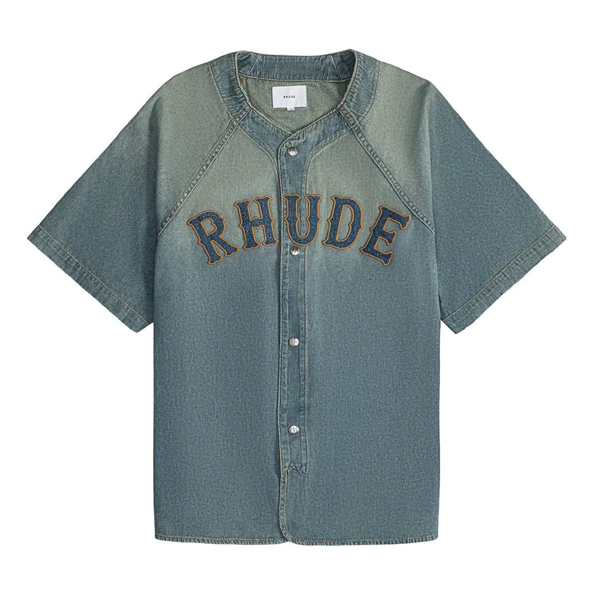 Baseball Denim Shirt 'Dark Indigo'
