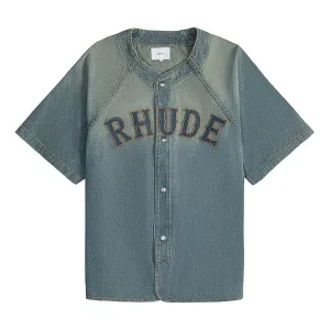 Baseball Denim Shirt 'Dark Indigo'