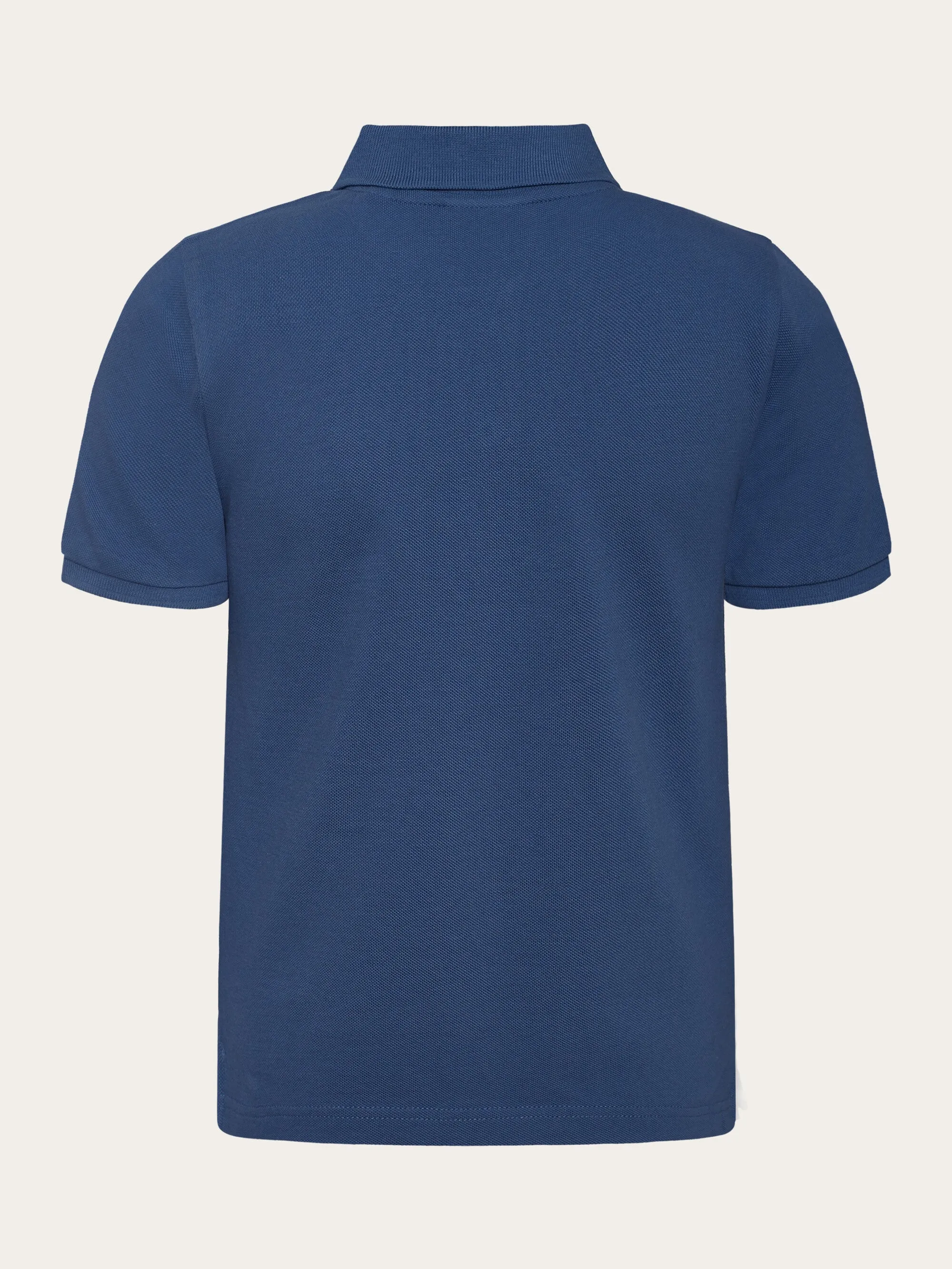 Basic badge polo - GOTS/Vegan - Moonlight Blue Knowledge Cotton