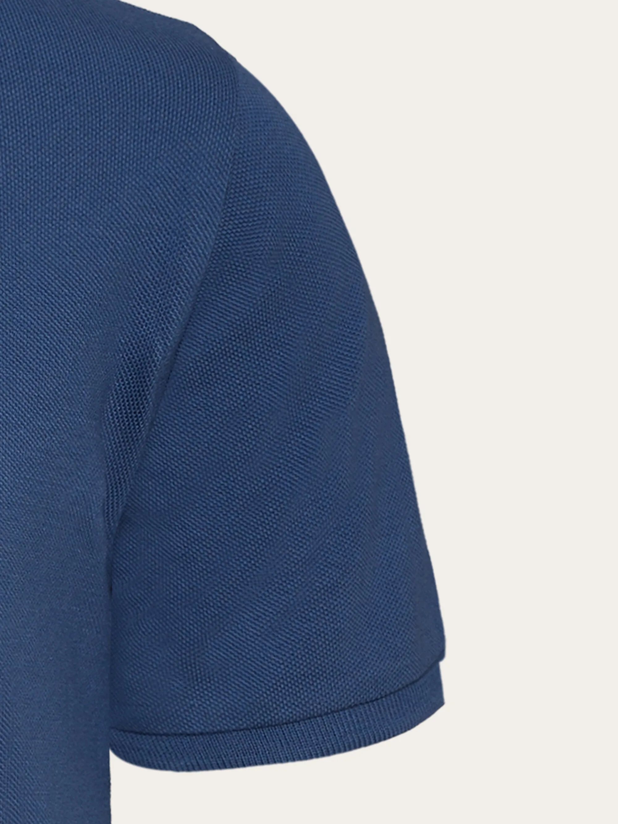 Basic badge polo - GOTS/Vegan - Moonlight Blue Knowledge Cotton