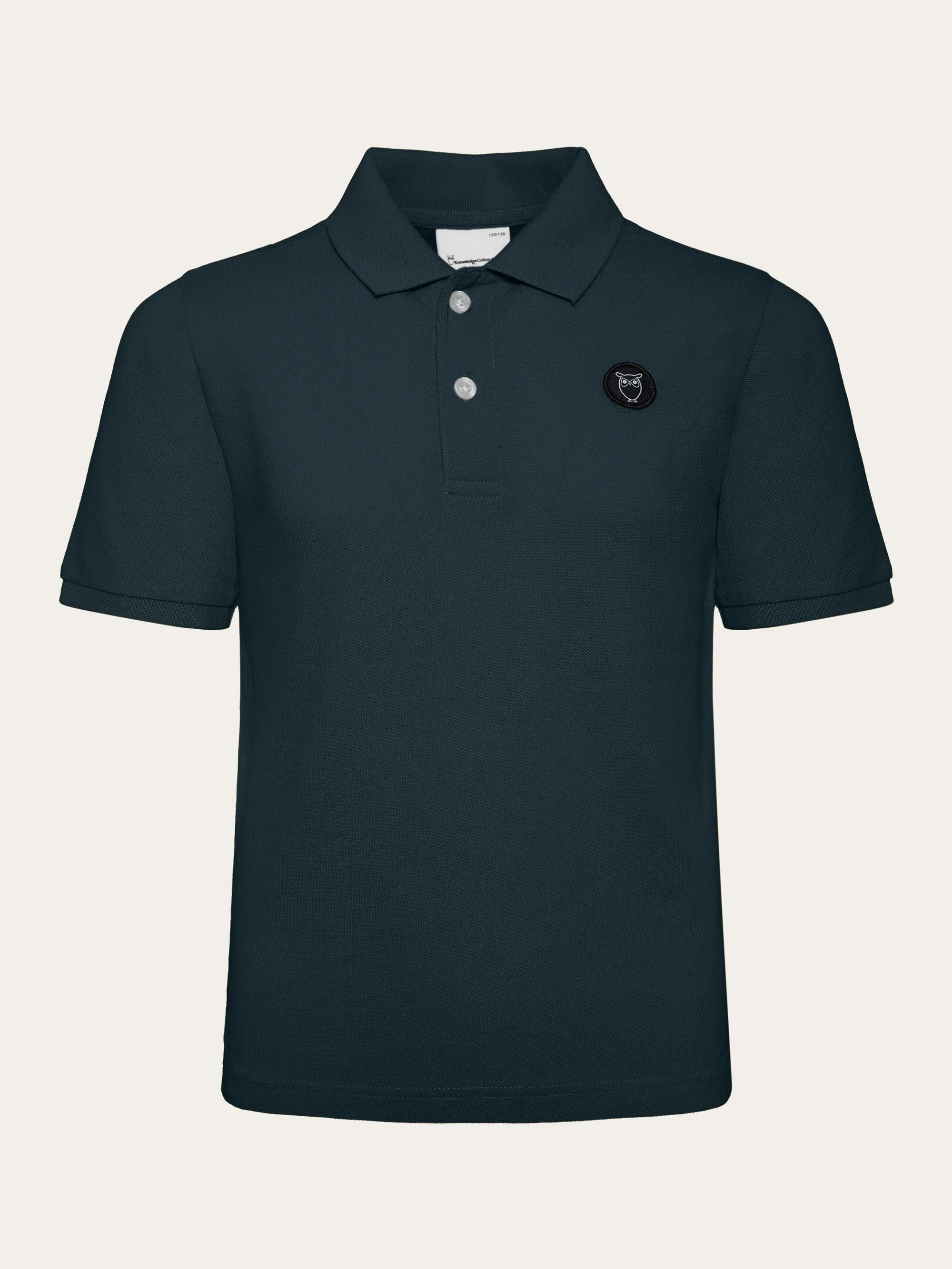 Basic badge polo - GOTS/Vegan - Total Eclipse Knowledge Cotton