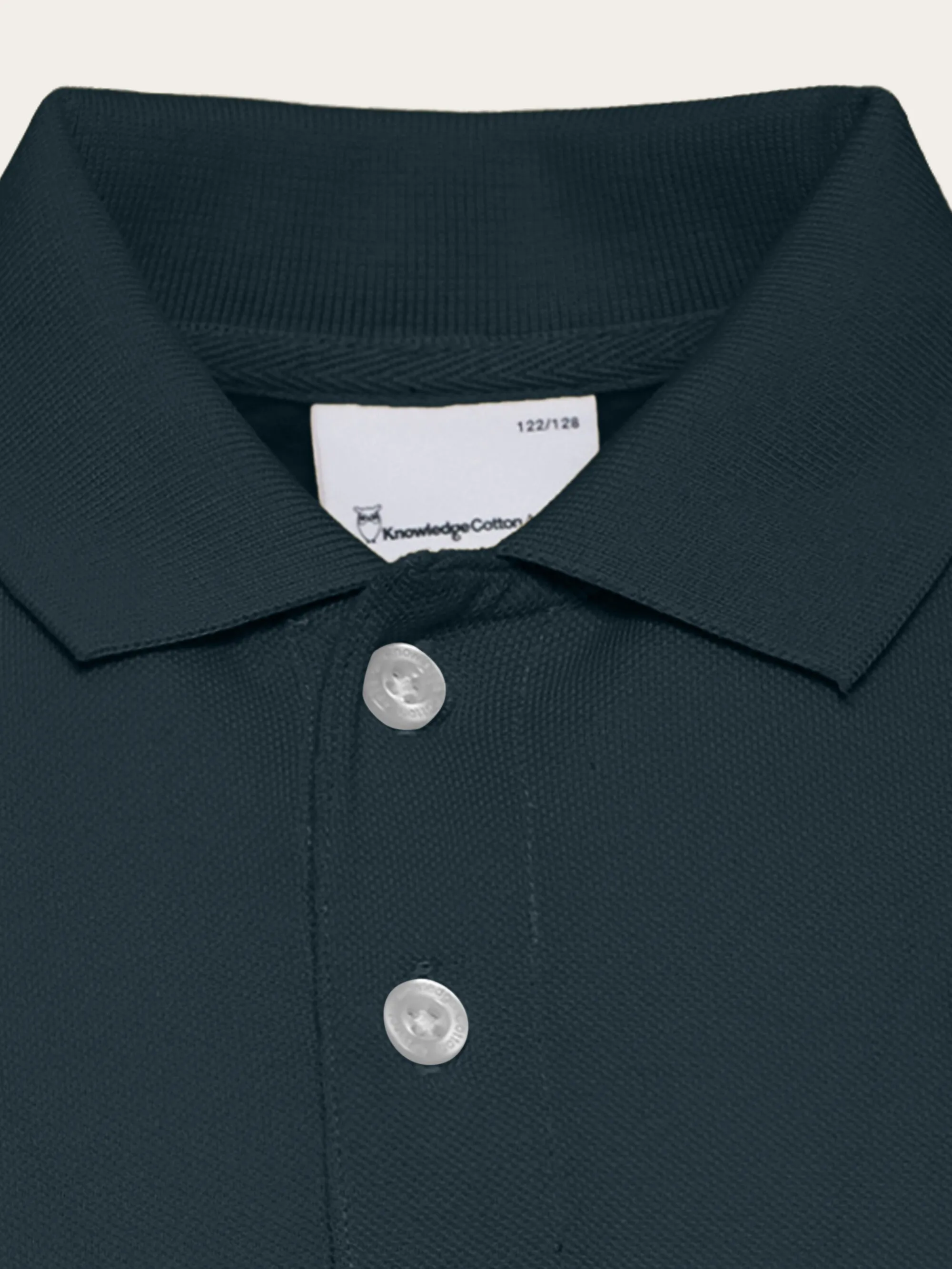 Basic badge polo - GOTS/Vegan - Total Eclipse Knowledge Cotton