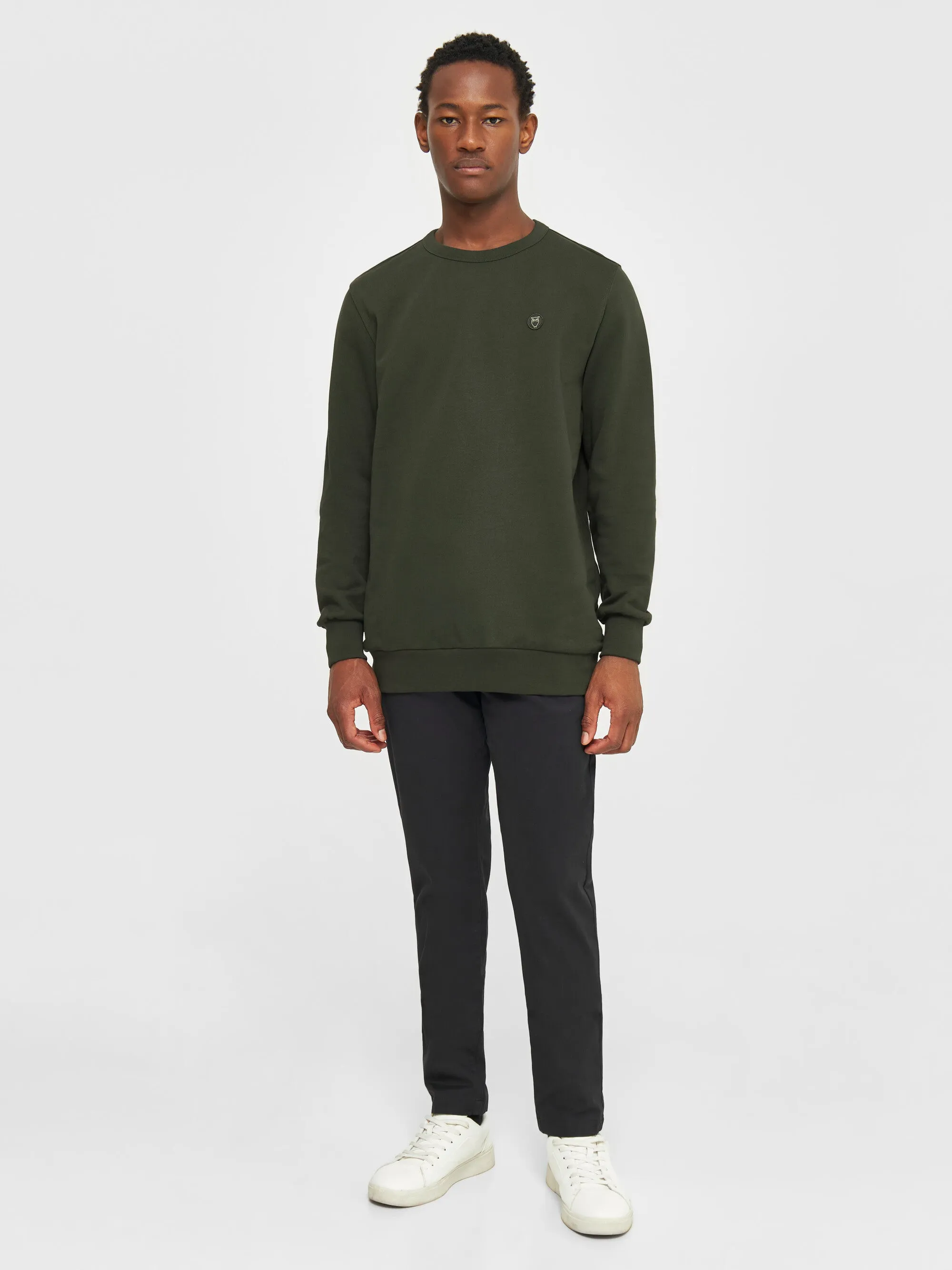 Basic badge sweat - Forrest Night Knowledge Cotton