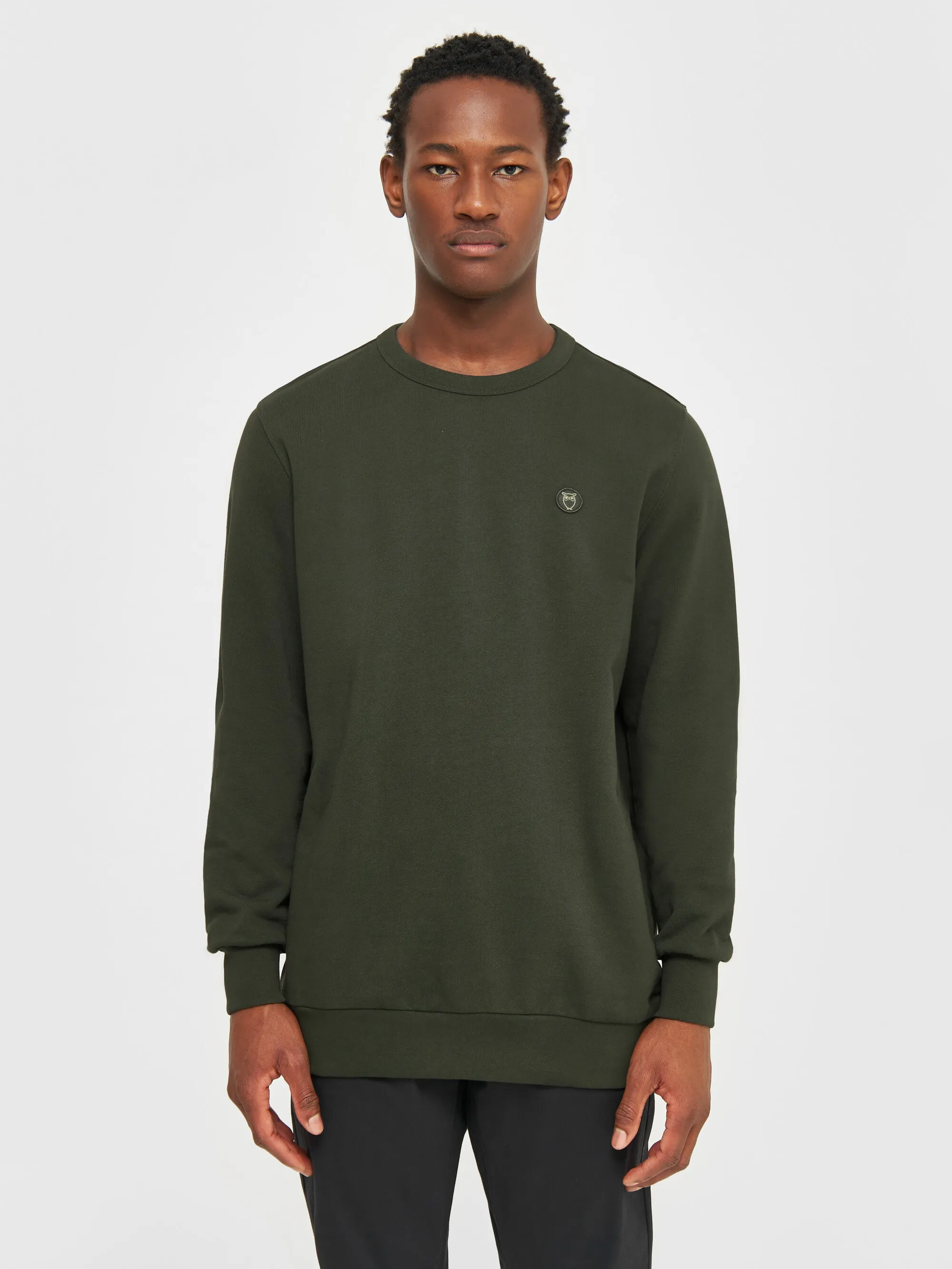 Basic badge sweat - Forrest Night Knowledge Cotton