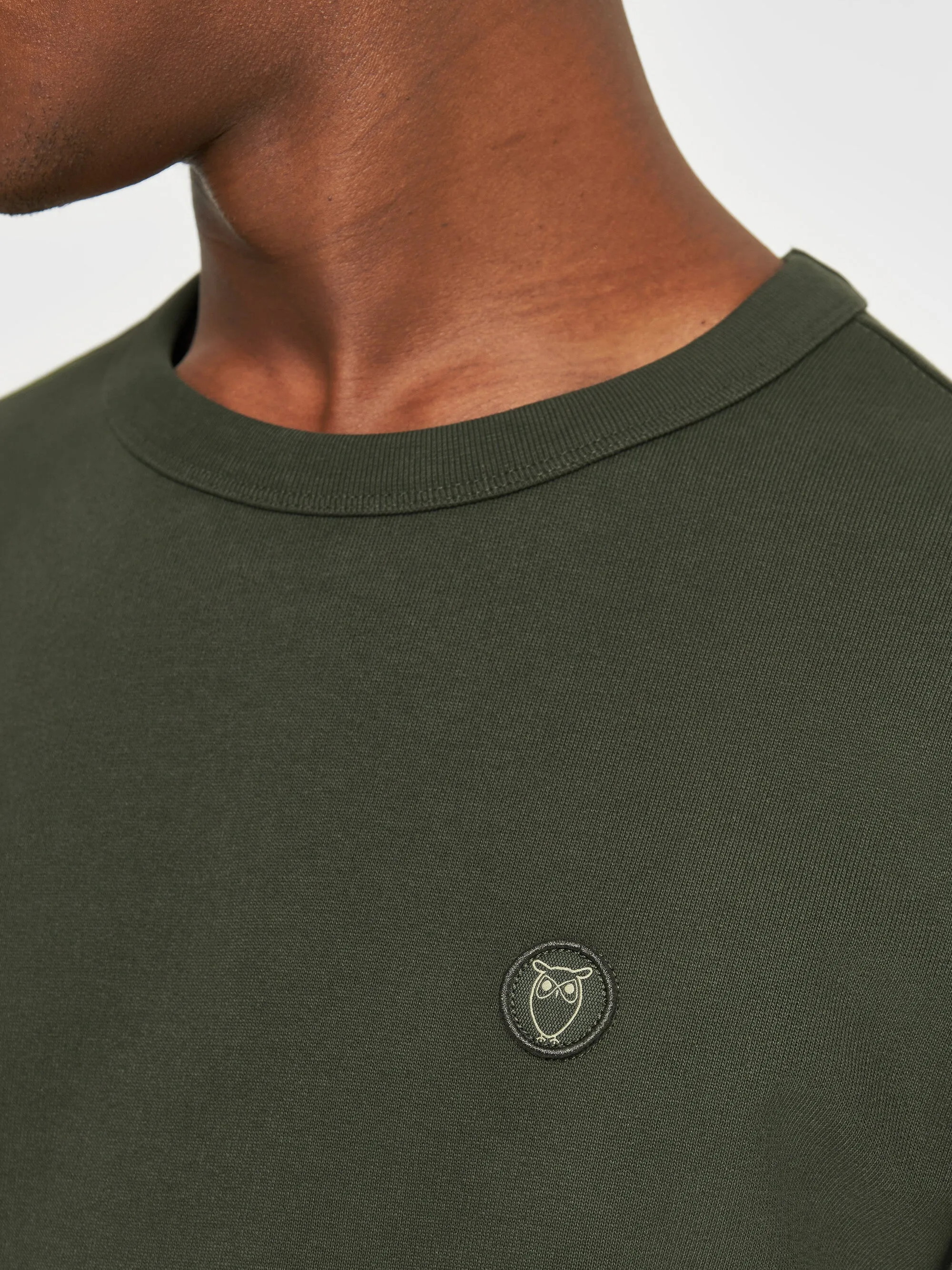 Basic badge sweat - Forrest Night Knowledge Cotton