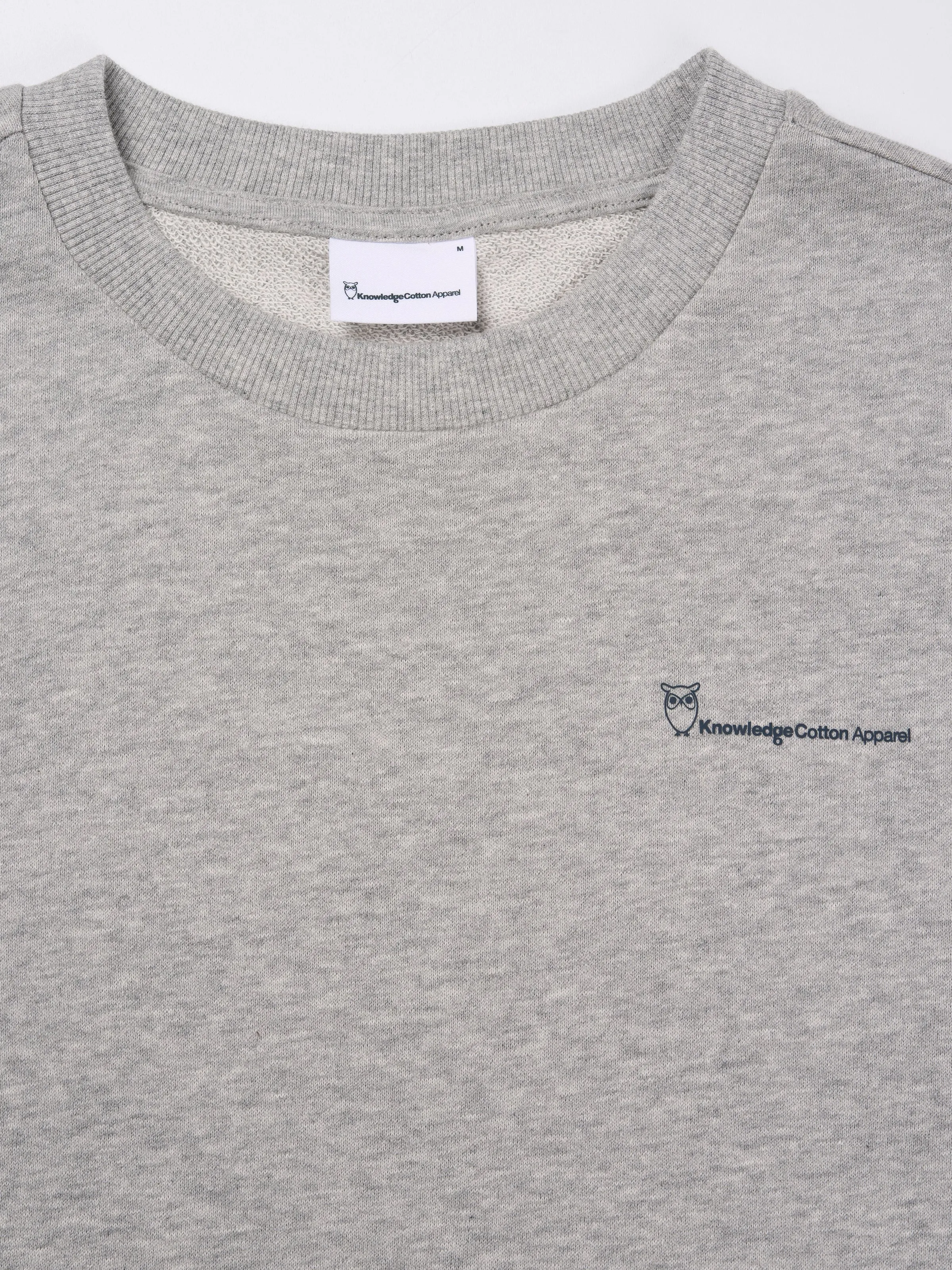 Basic knowledgecotton sweat - Grey Melange Knowledge Cotton