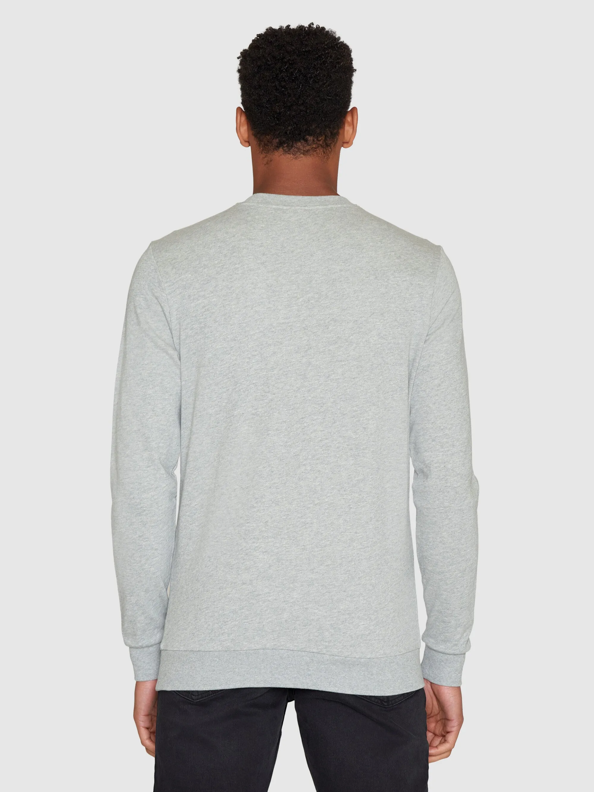 Basic knowledgecotton sweat - Grey Melange Knowledge Cotton