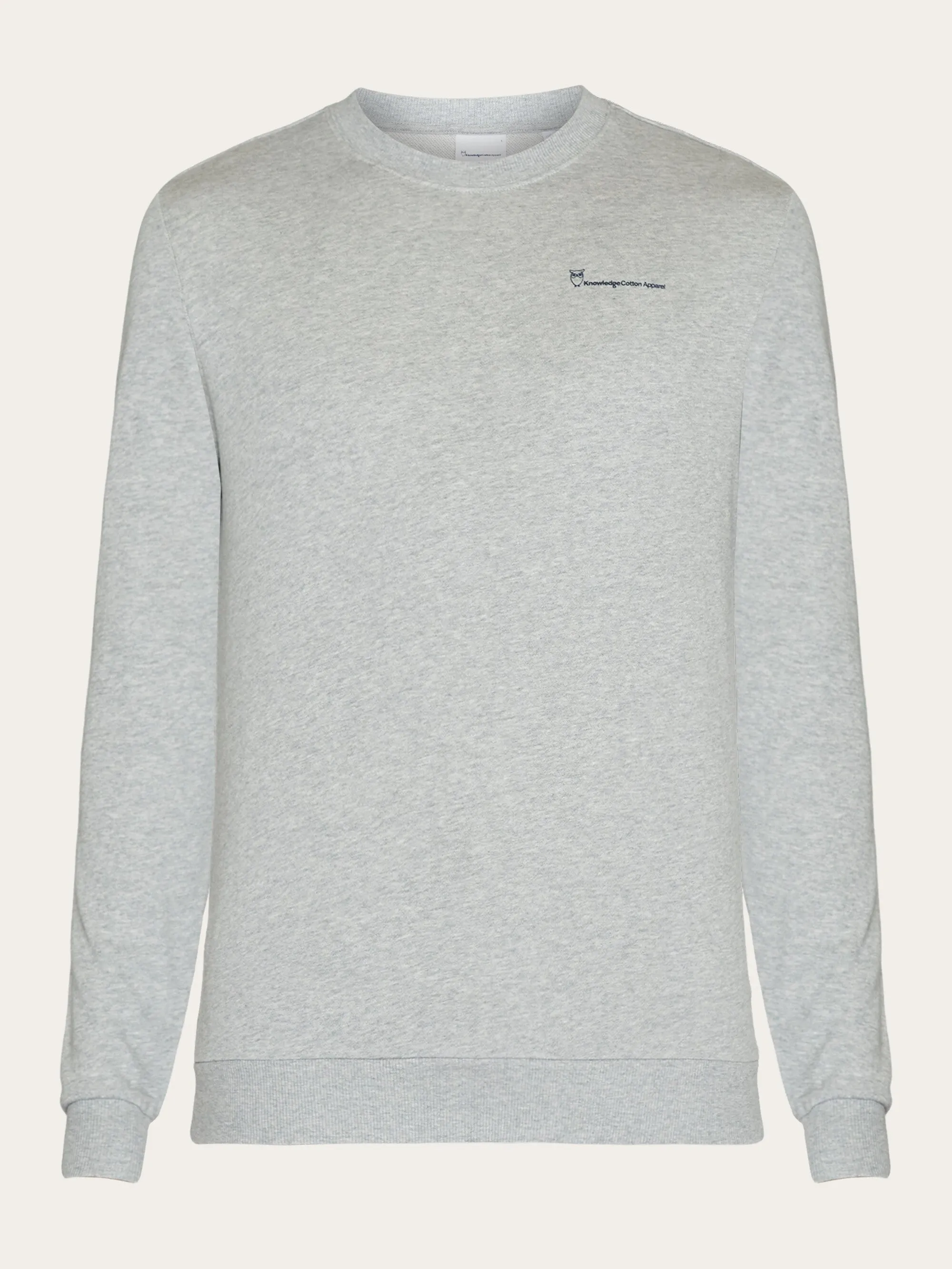 Basic knowledgecotton sweat - Grey Melange Knowledge Cotton