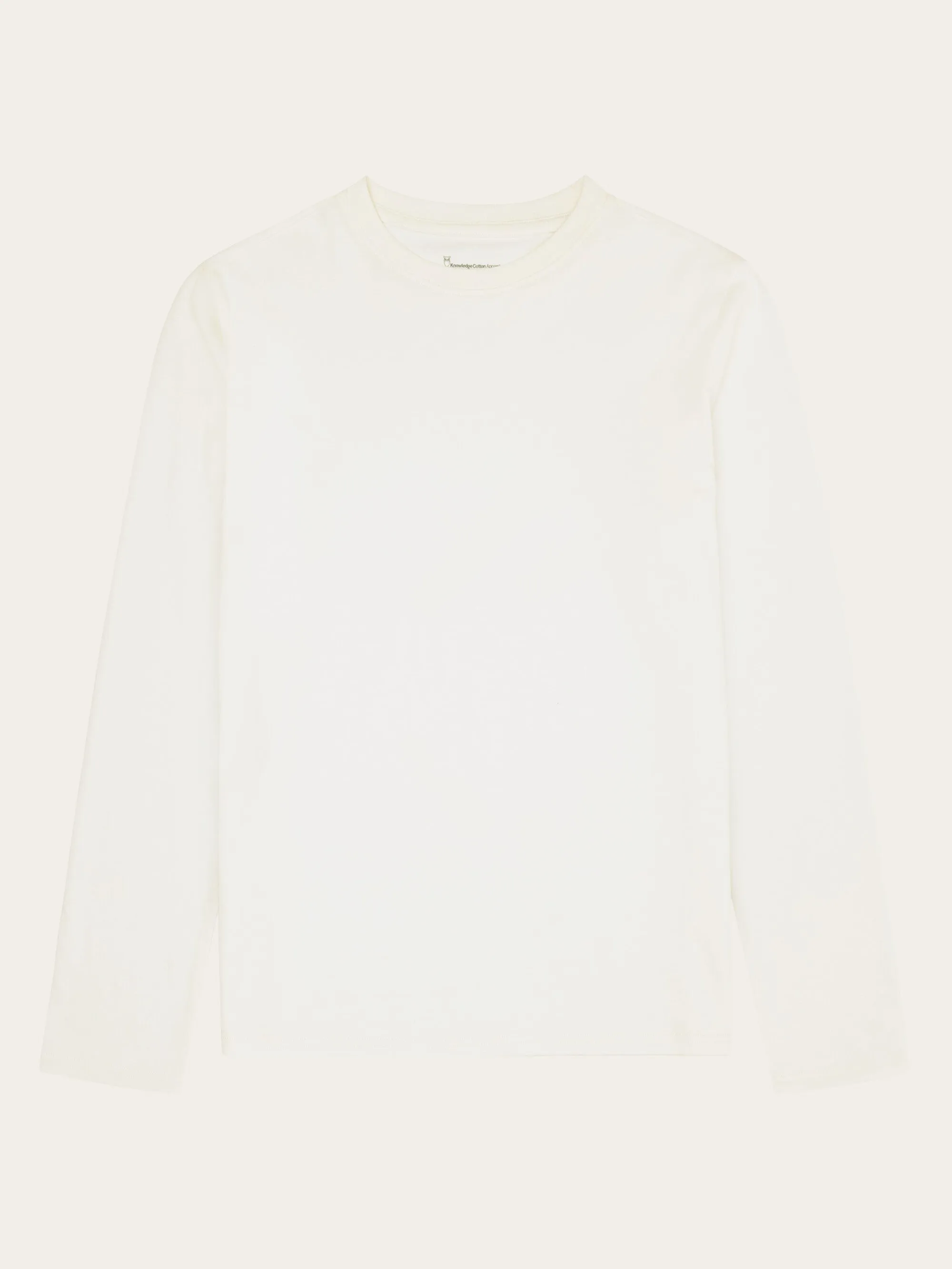 Basic pima cotton long sleeve t-shirt - GOTS/Vegan - Egret Knowledge Cotton