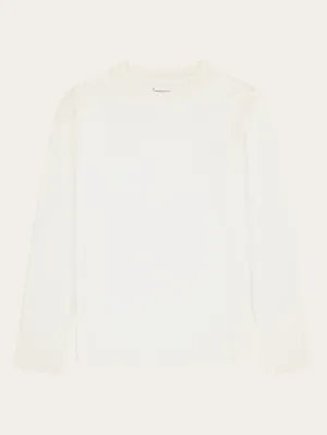 Basic pima cotton long sleeve t-shirt - GOTS/Vegan - Egret Knowledge Cotton