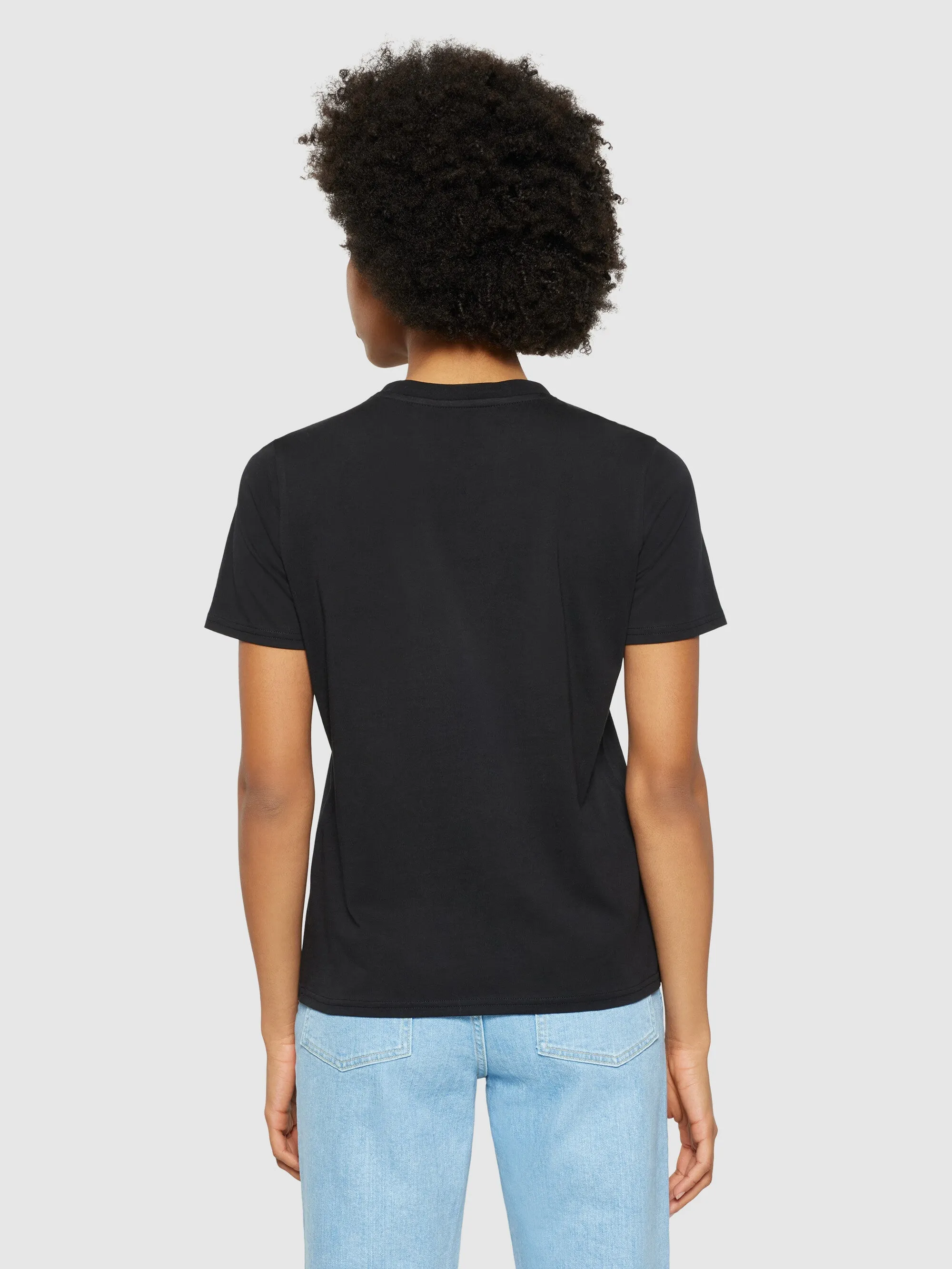 Basic pima cotton t-shirt - GOTS/Vegan - Black Jet Knowledge Cotton