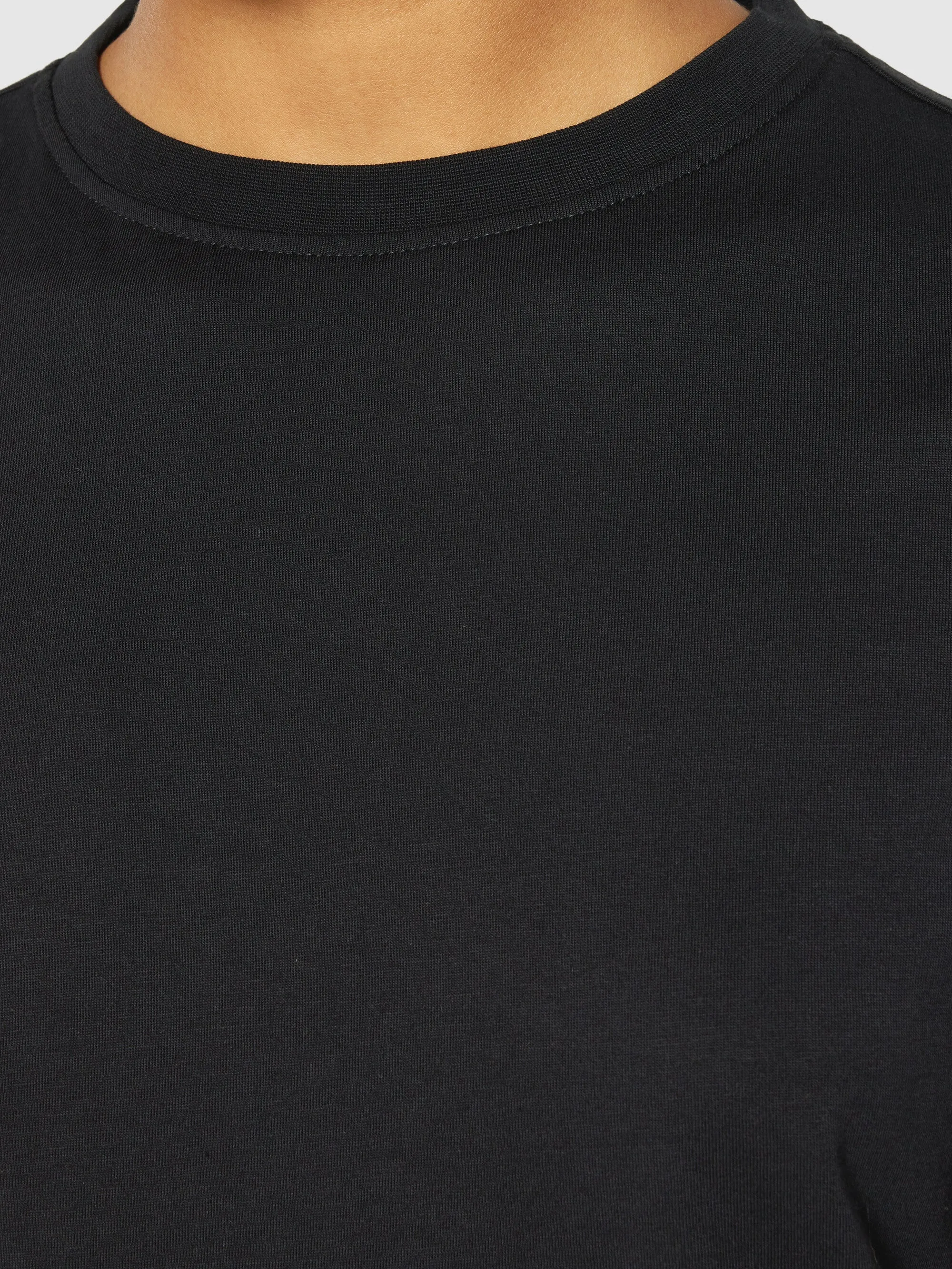 Basic pima cotton t-shirt - GOTS/Vegan - Black Jet Knowledge Cotton
