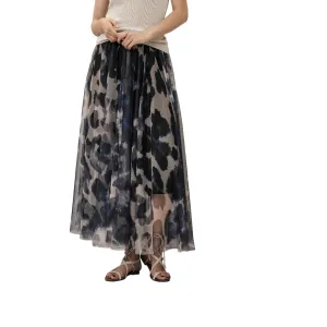 Beye Women's Long Blue Skirt