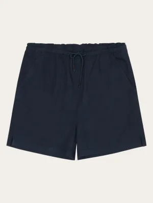 Boardwalk slub shorts with elastic waist - GOTS/Vegan - Total Eclipse Knowledge Cotton