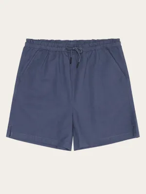 Boardwalk slub shorts with elastic waist - GOTS/Vegan - Vintage Indigo Knowledge Cotton