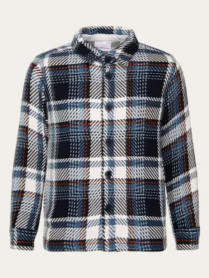 Checked overshirt - GOTS/Vegan - blue check Knowledge Cotton