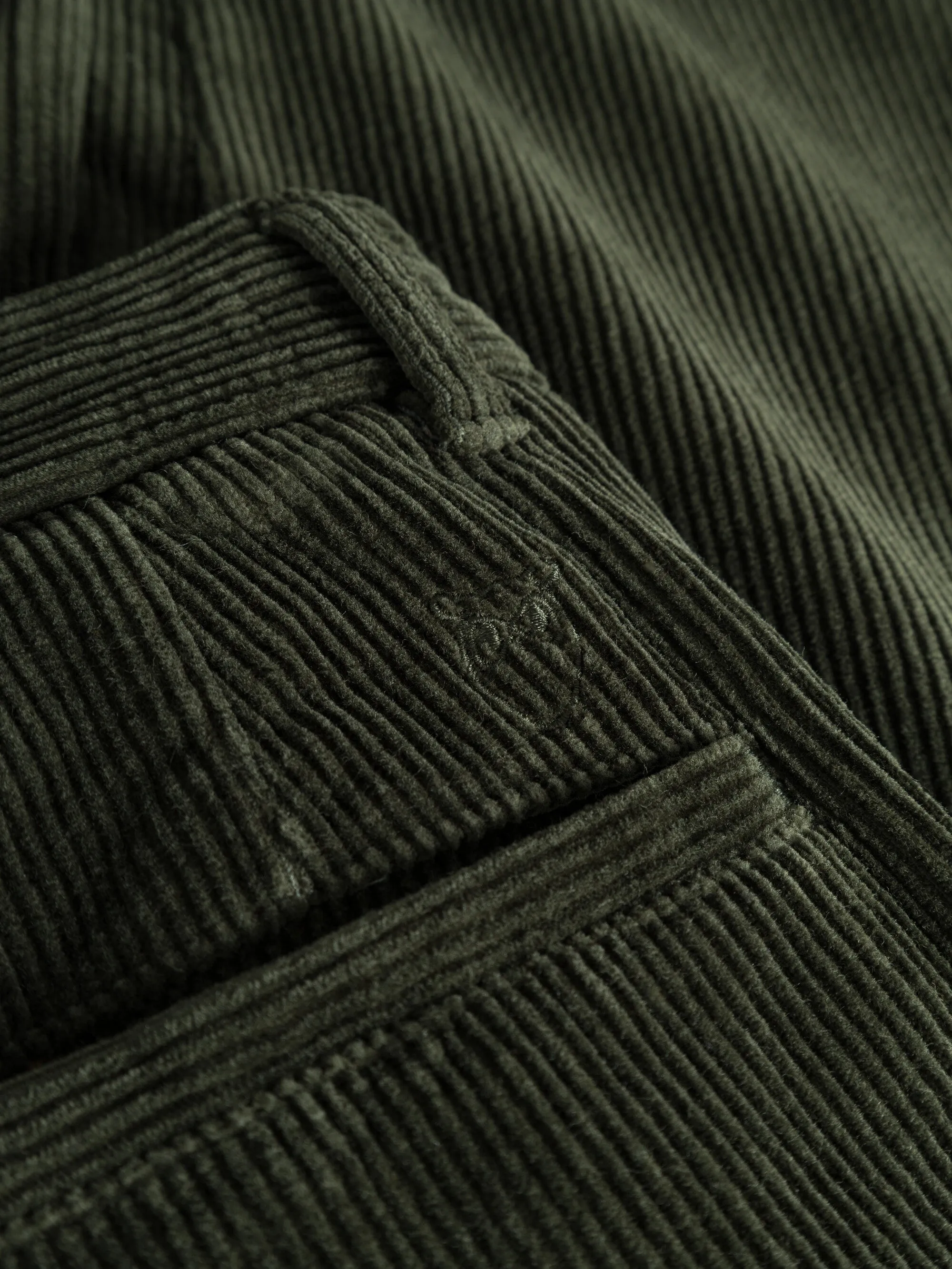 CHUCK regular 8-wales corduroy chino pants - Forrest Night Knowledge Cotton
