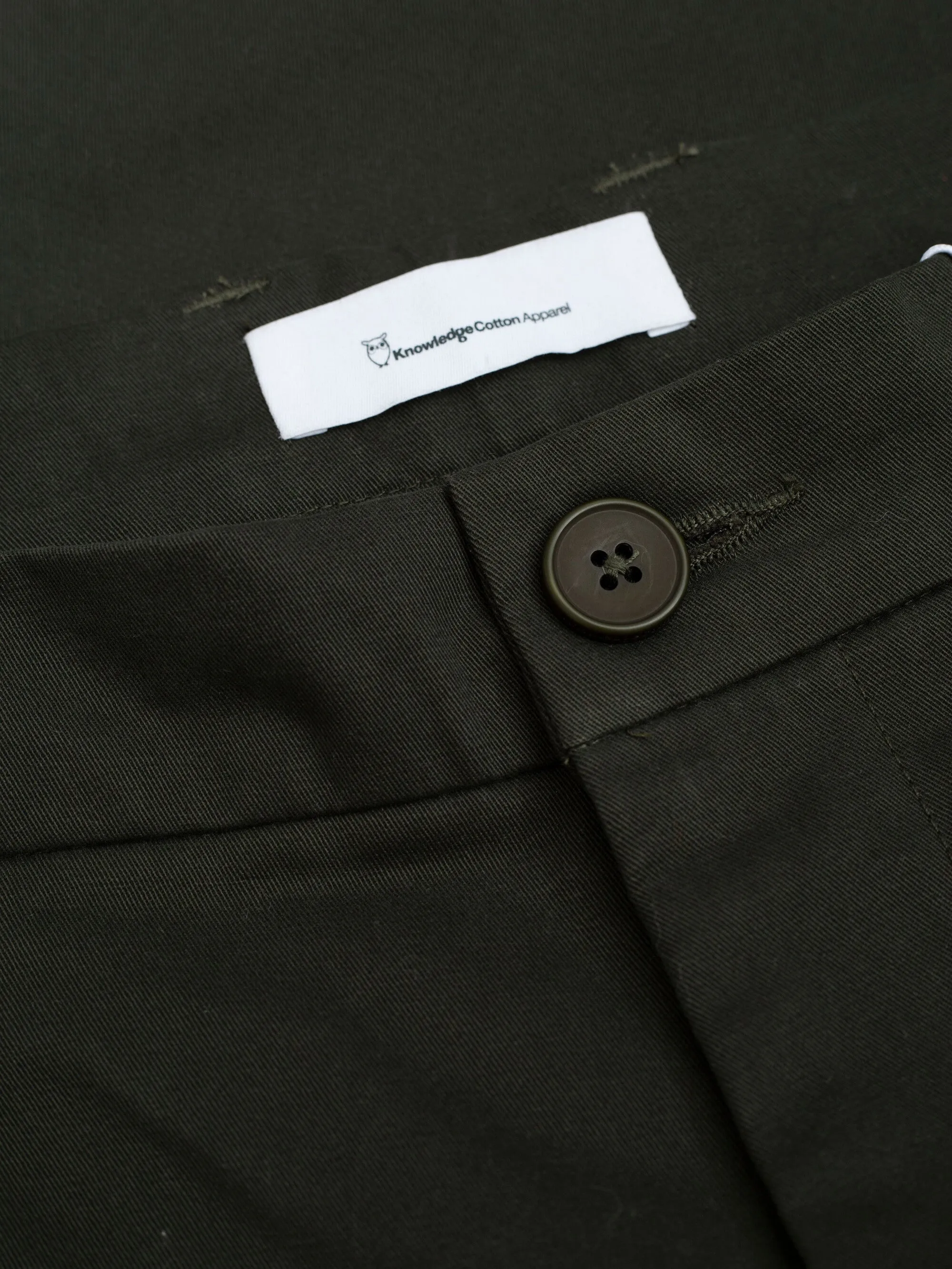 CHUCK regular twill chino pants - Forrest Night Knowledge Cotton
