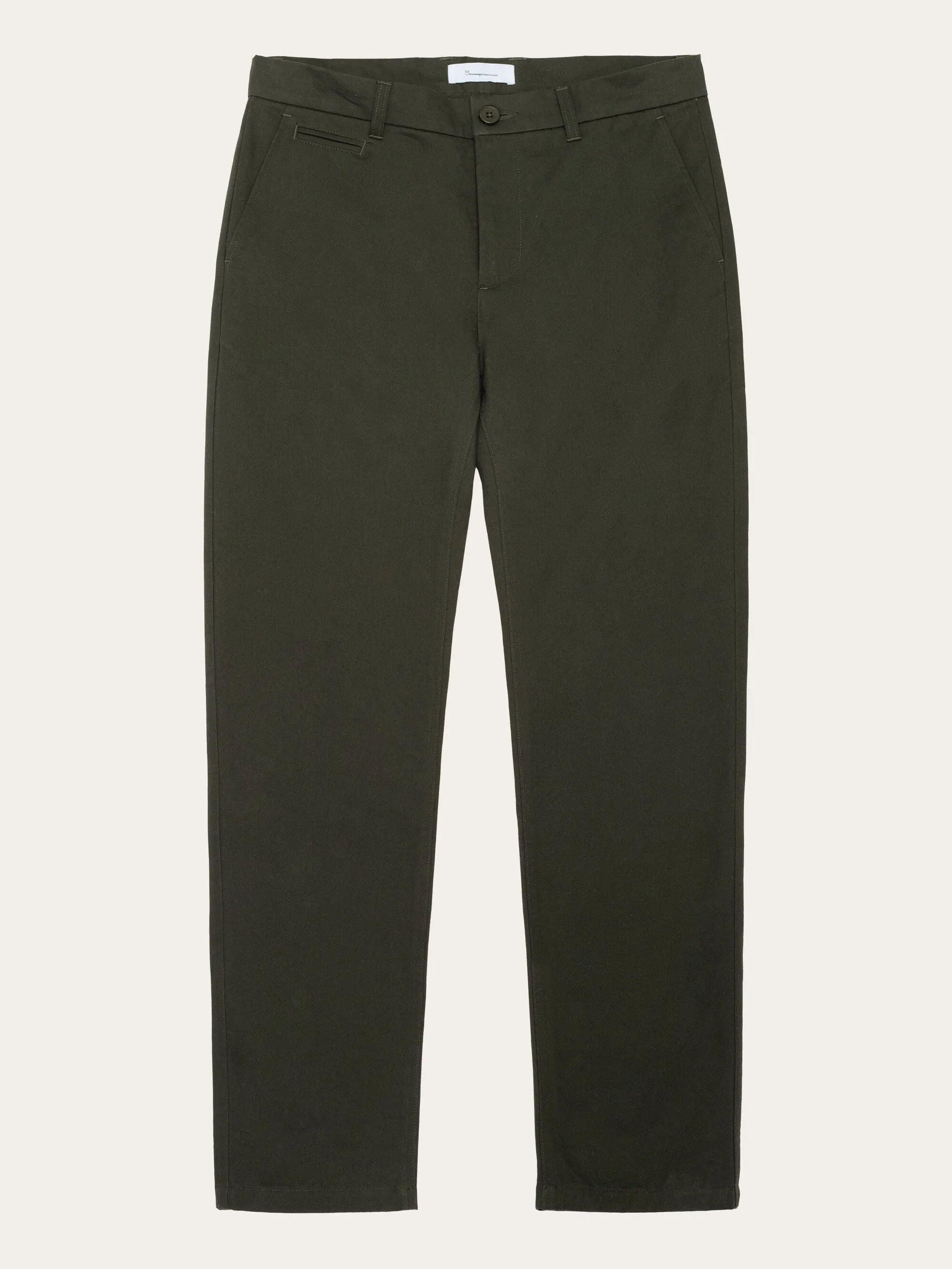 CHUCK regular twill chino pants - Forrest Night Knowledge Cotton