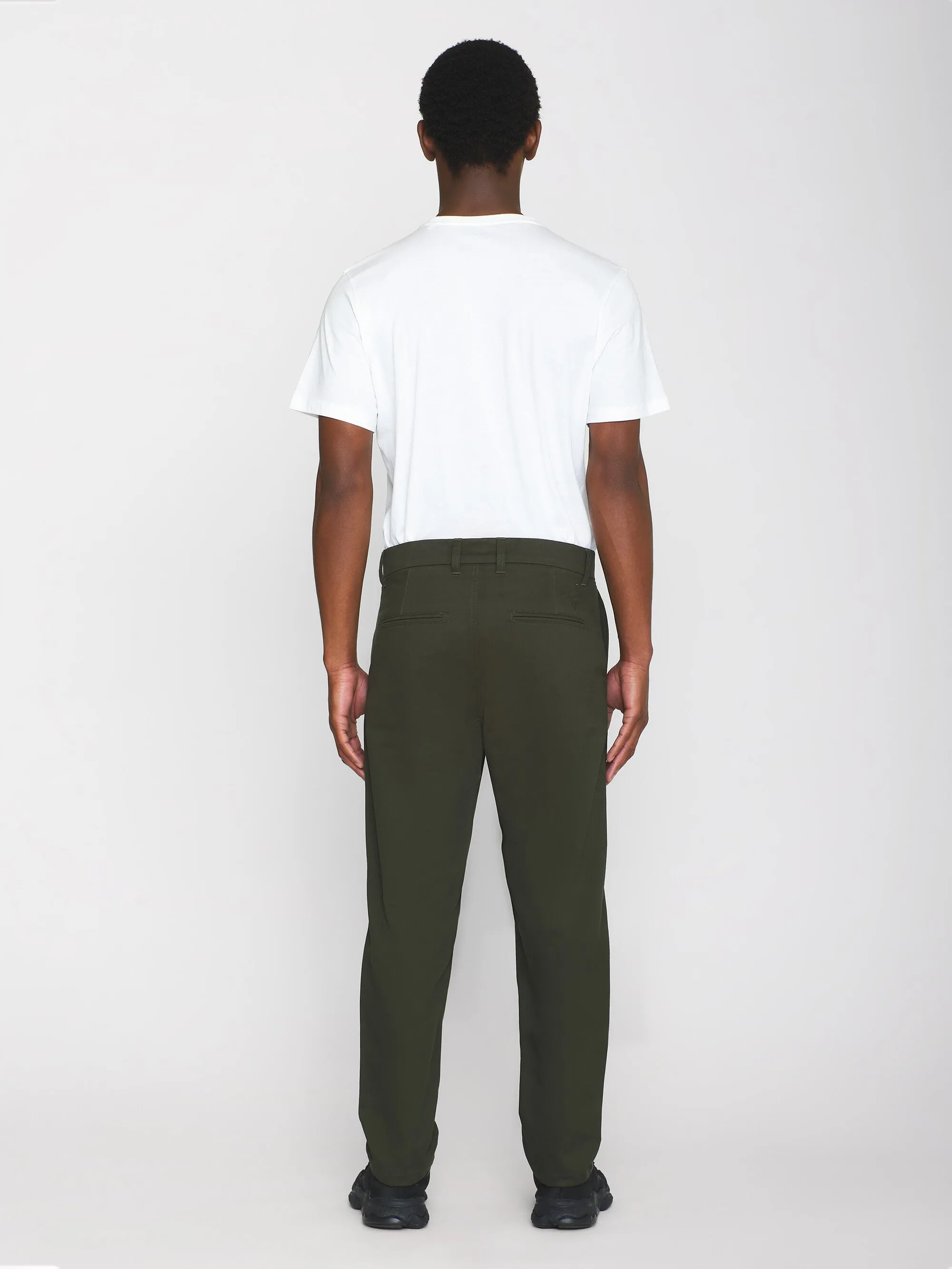CHUCK regular twill chino pants - Forrest Night Knowledge Cotton