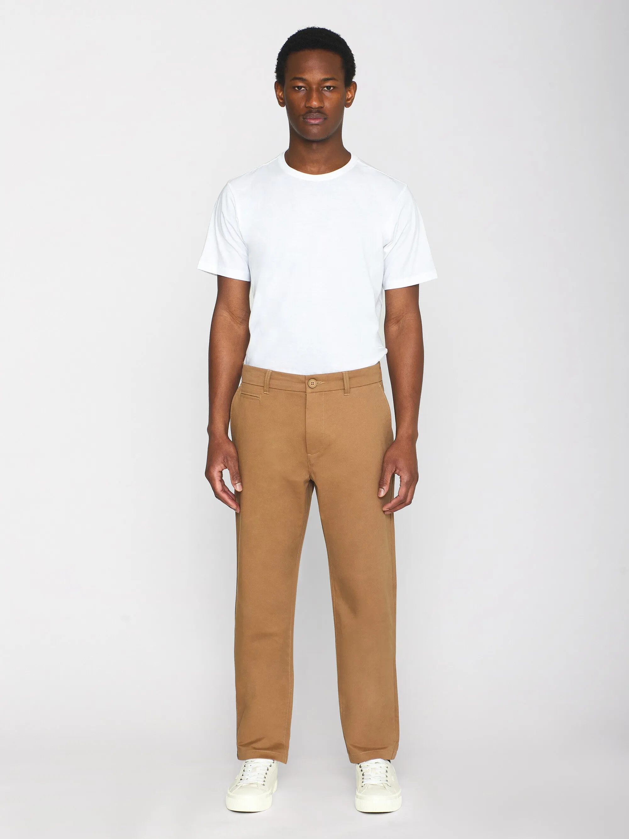 CHUCK regular twill chino pants - Tuffet Knowledge Cotton