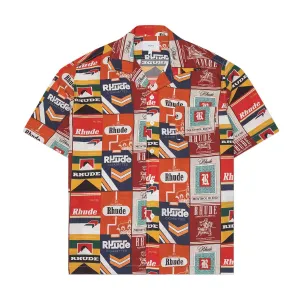Cigaretta Silk Shirt 'Red Multi'