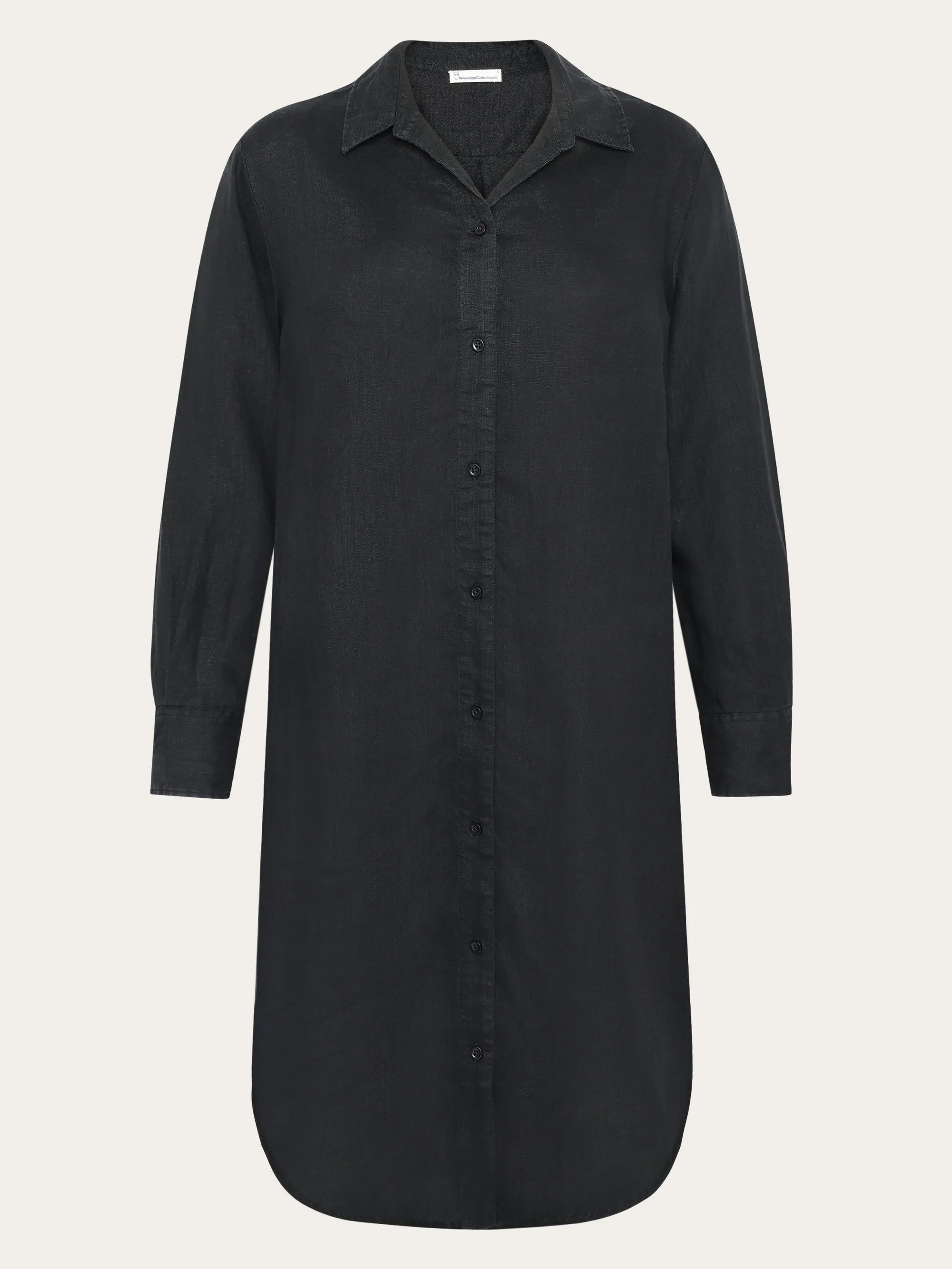 Classic linen dress - Black Jet Knowledge Cotton