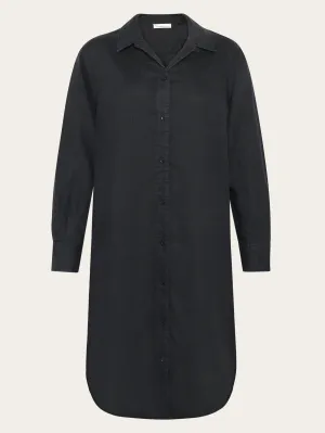 Classic linen dress - Black Jet Knowledge Cotton