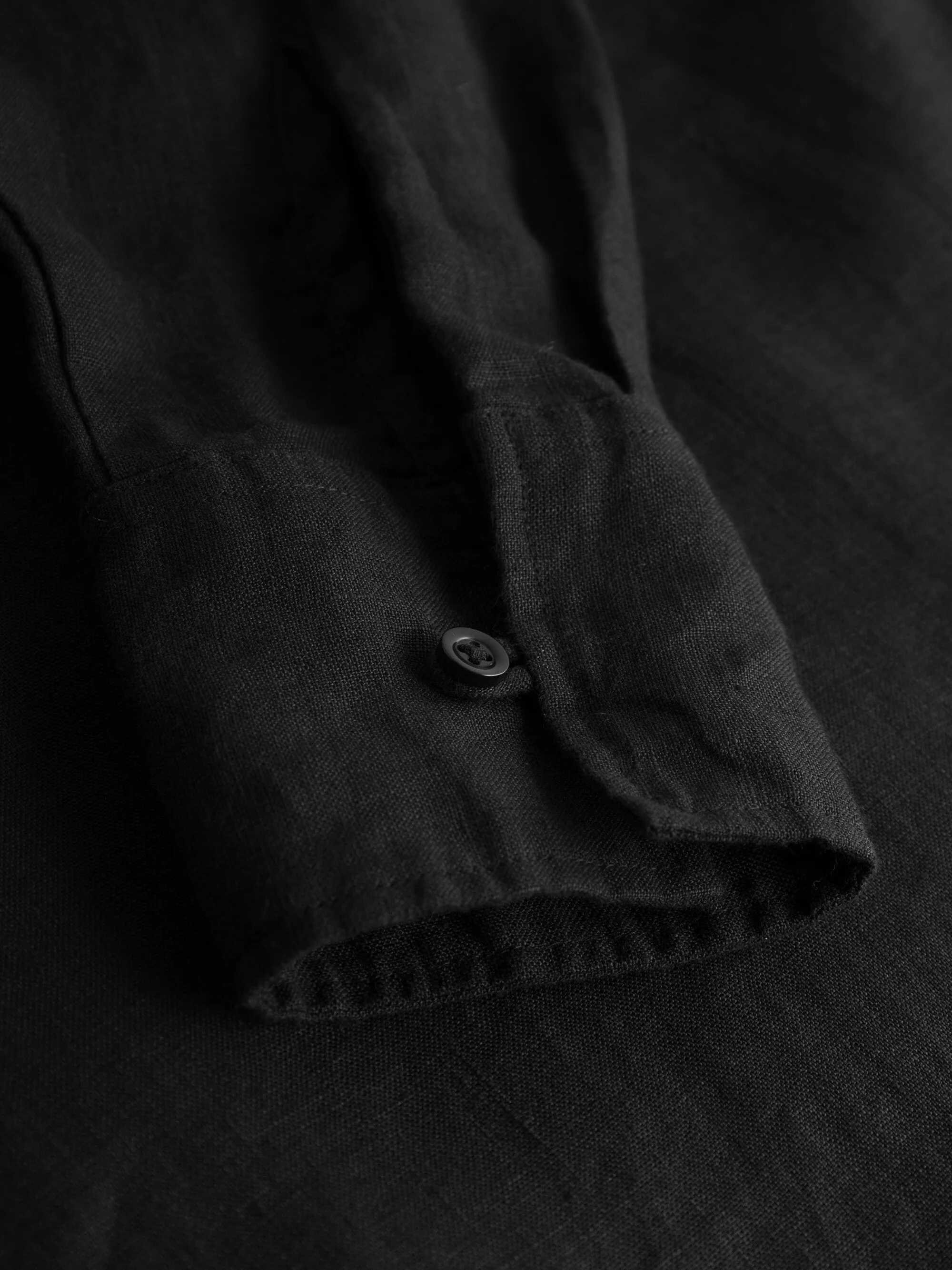 Classic linen dress - Black Jet Knowledge Cotton